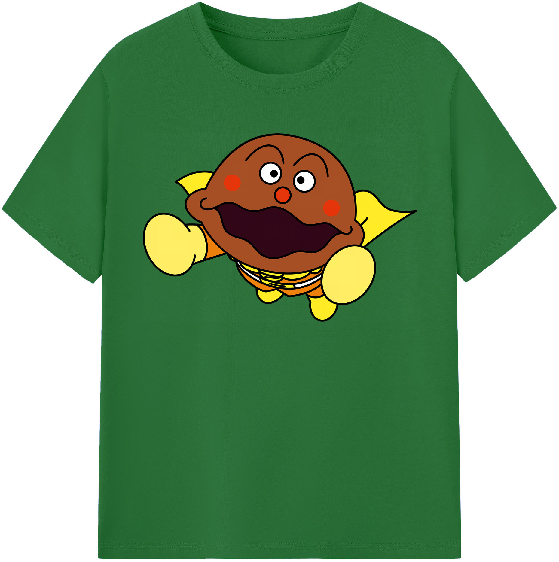 （画像用） アンパンマン Anpanman 綿100％半袖Tシャツ（フロントプリント）