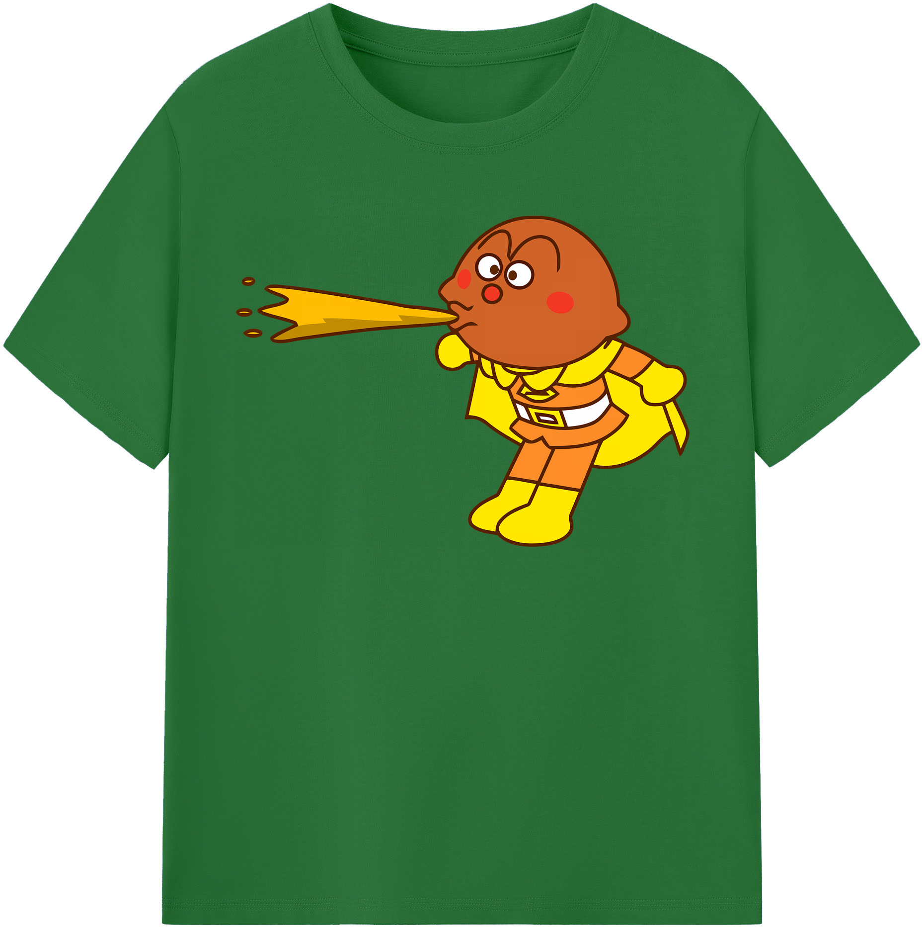 （画像用） アンパンマン Anpanman 綿100％半袖Tシャツ（フロントプリント）