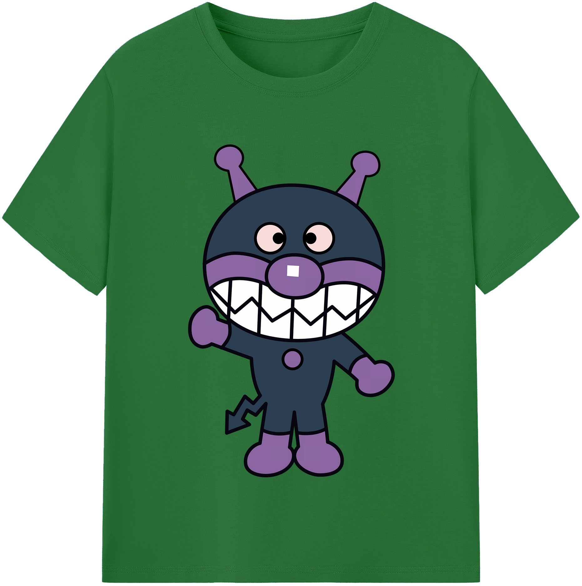 （画像用） アンパンマン Anpanman 綿100％半袖Tシャツ（フロントプリント）