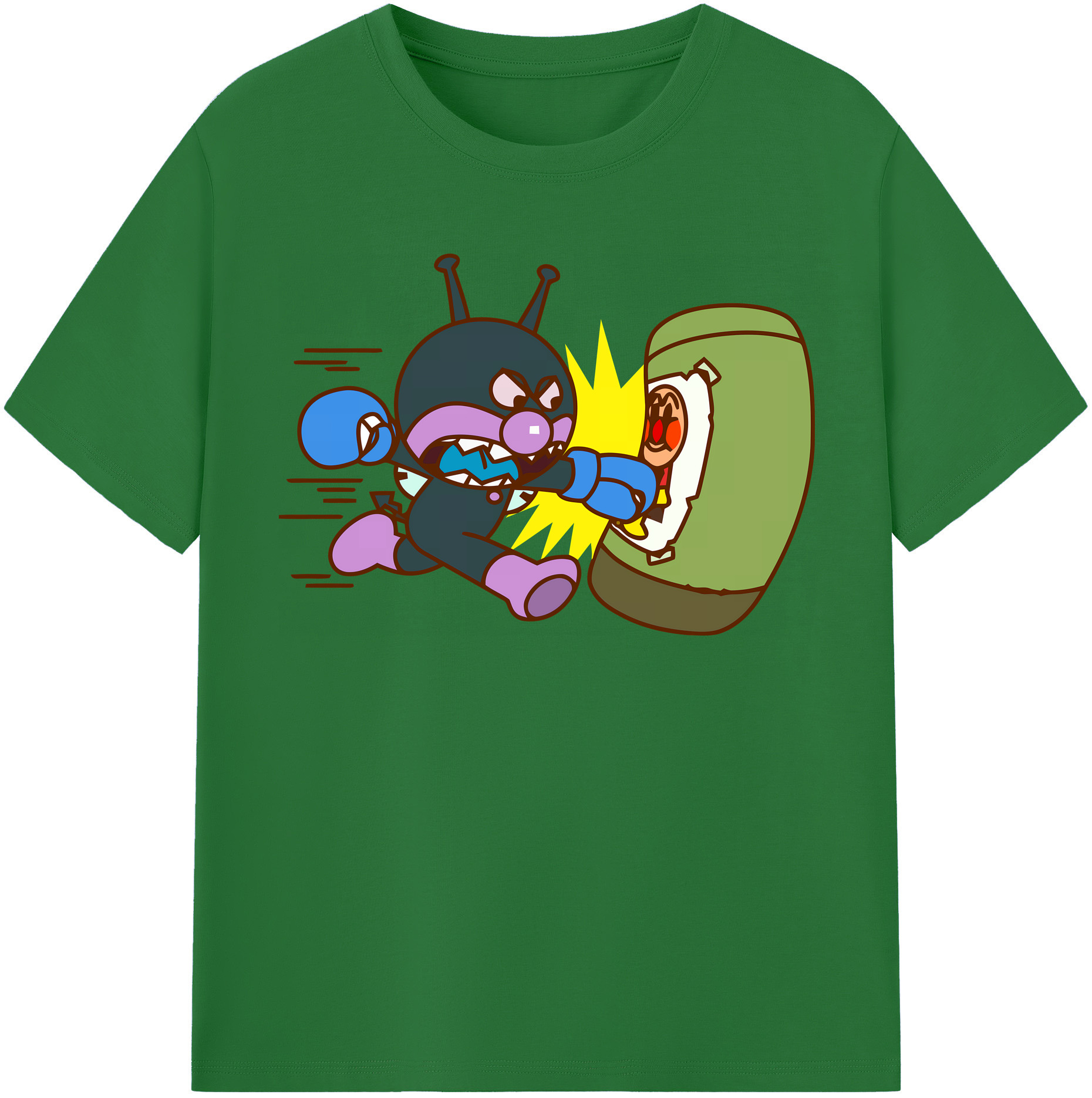 （画像用） アンパンマン Anpanman 綿100％半袖Tシャツ（フロントプリント）