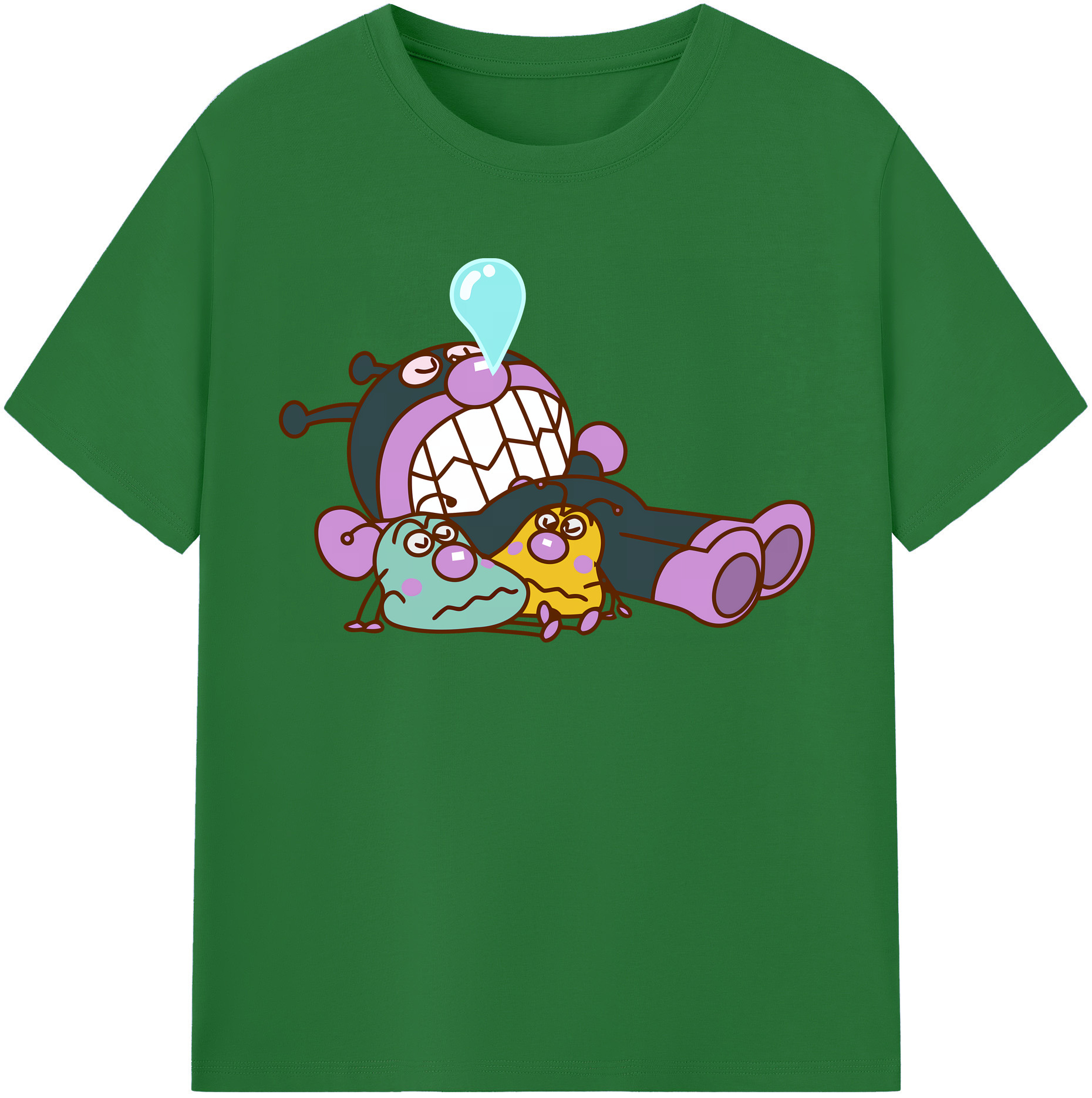 （画像用） アンパンマン Anpanman 綿100％半袖Tシャツ（フロントプリント）