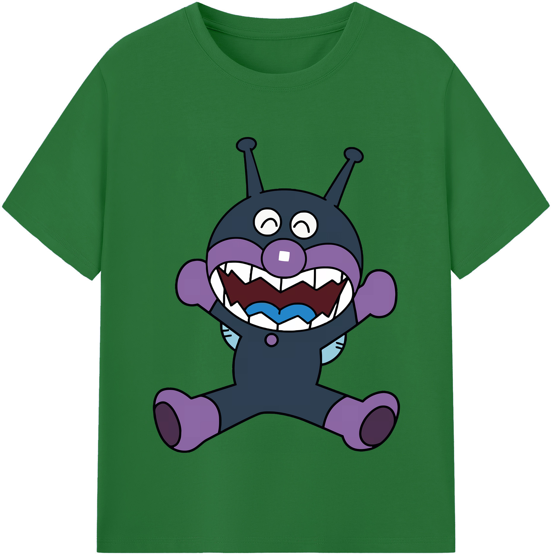 （画像用） アンパンマン Anpanman 綿100％半袖Tシャツ（フロントプリント）