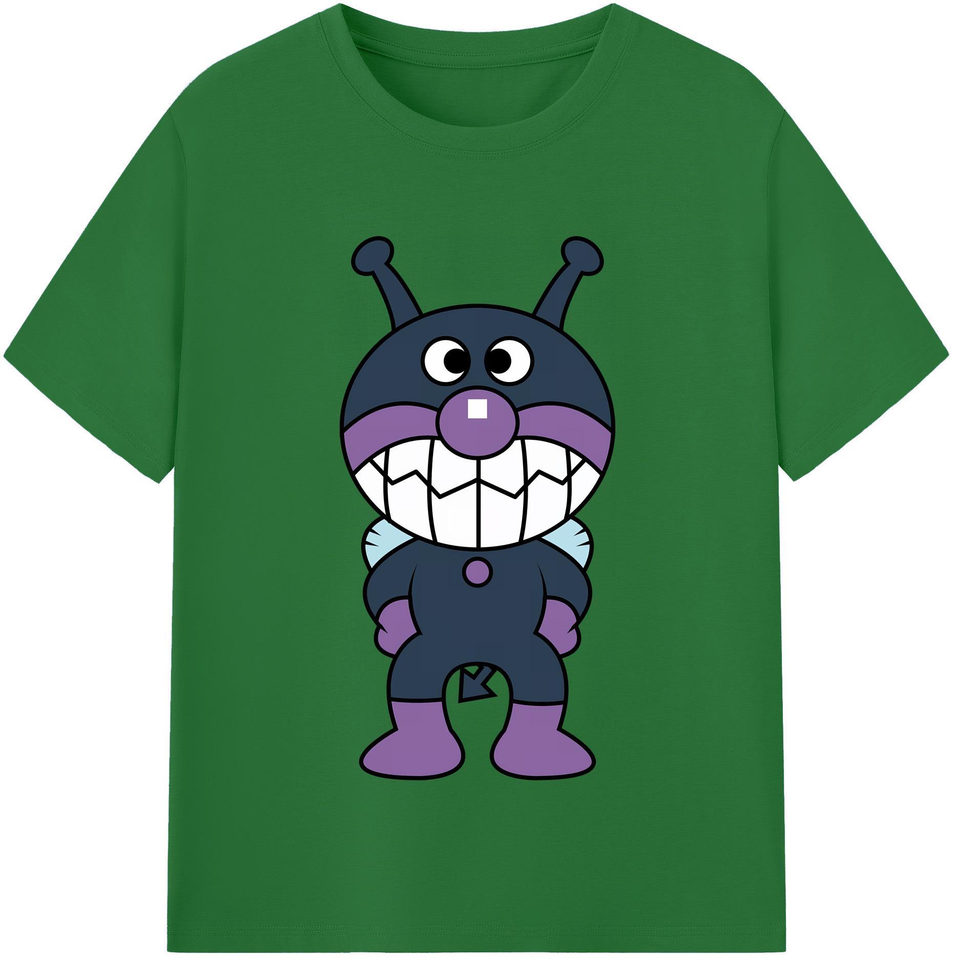 （画像用） アンパンマン Anpanman 綿100％半袖Tシャツ（フロントプリント）