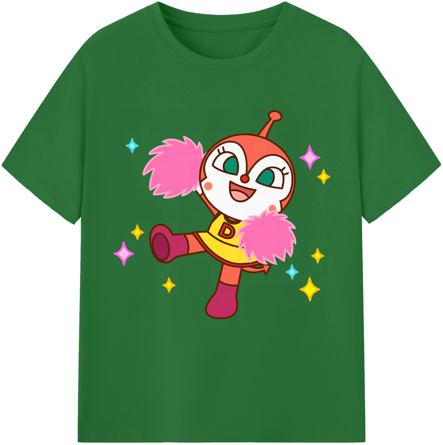 （画像用） アンパンマン Anpanman 綿100％半袖Tシャツ（フロントプリント）