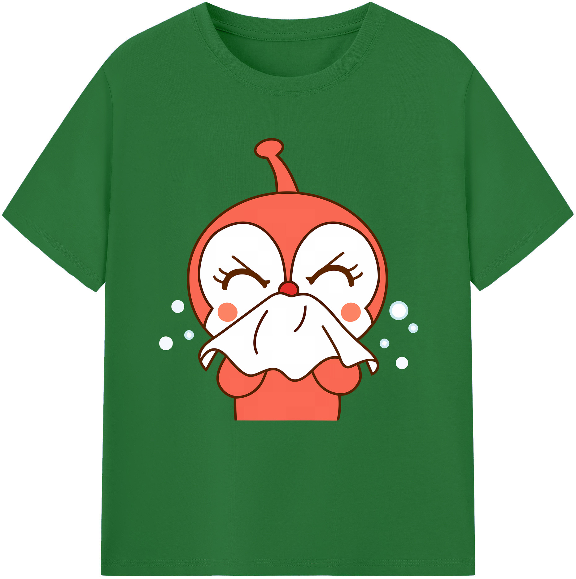 （画像用） アンパンマン Anpanman 綿100％半袖Tシャツ（フロントプリント）