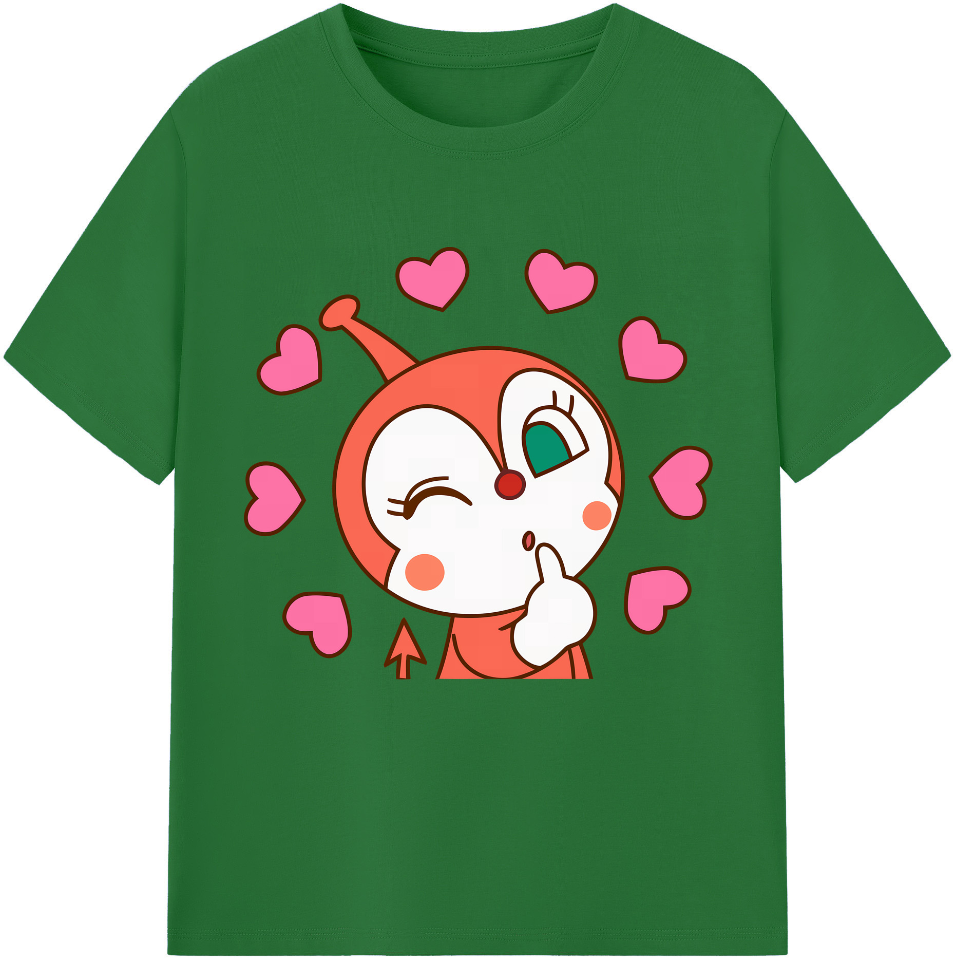 （画像用） アンパンマン Anpanman 綿100％半袖Tシャツ（フロントプリント）
