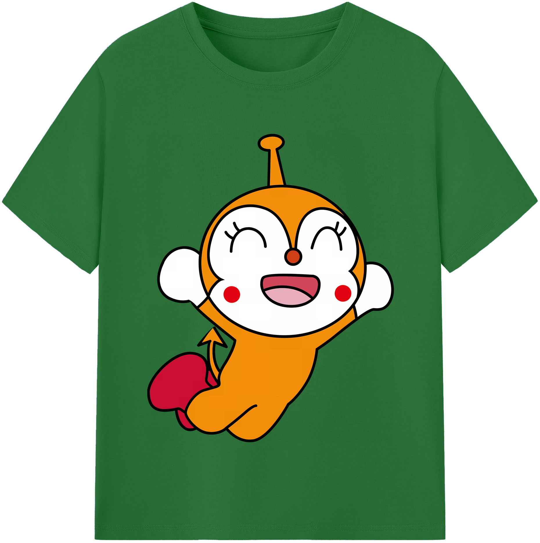 （画像用） アンパンマン Anpanman 綿100％半袖Tシャツ（フロントプリント）