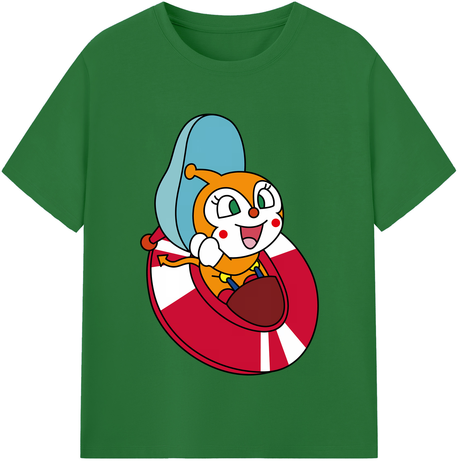 （画像用） アンパンマン Anpanman 綿100％半袖Tシャツ（フロントプリント）
