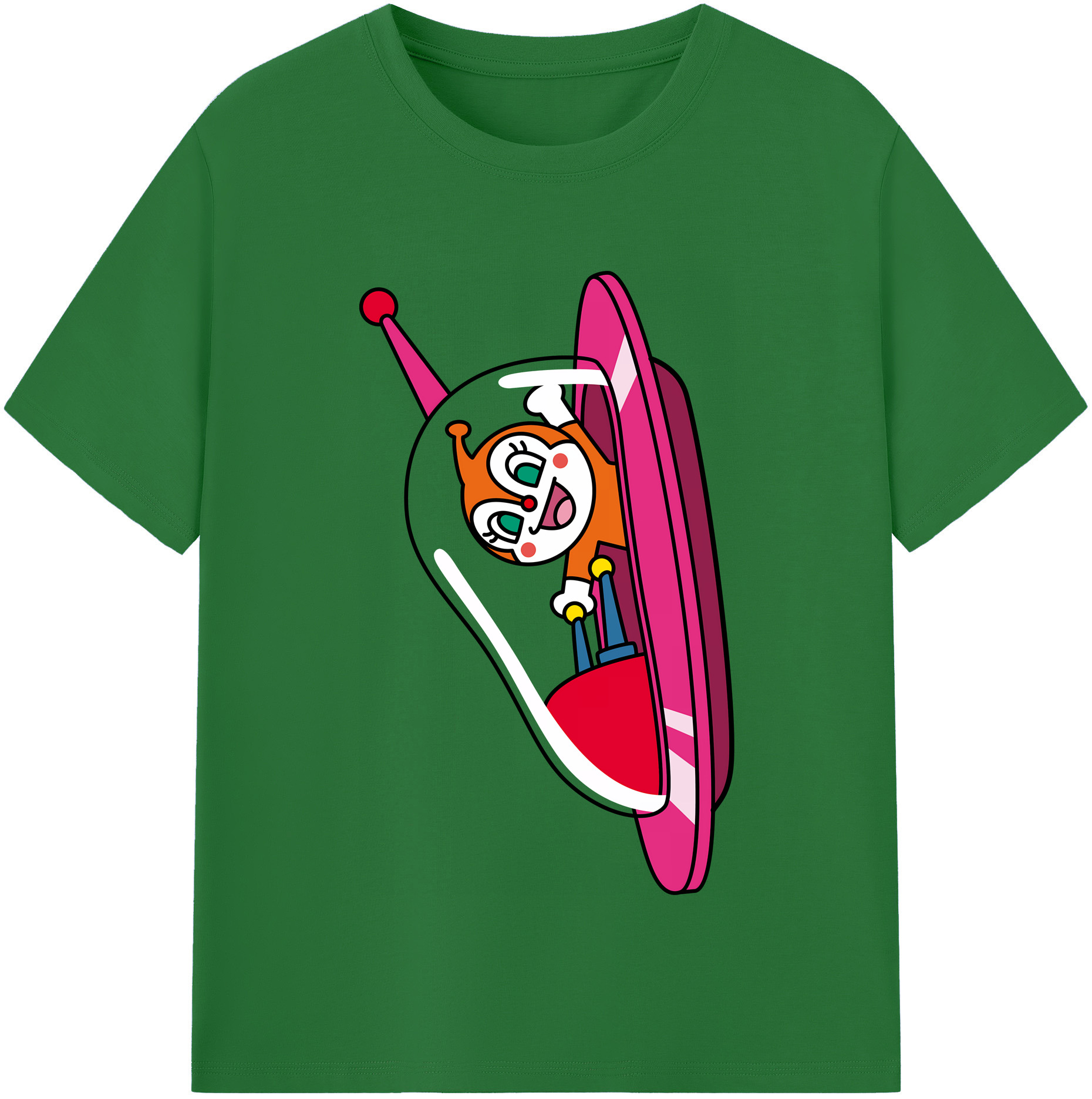 （画像用） アンパンマン Anpanman 綿100％半袖Tシャツ（フロントプリント）