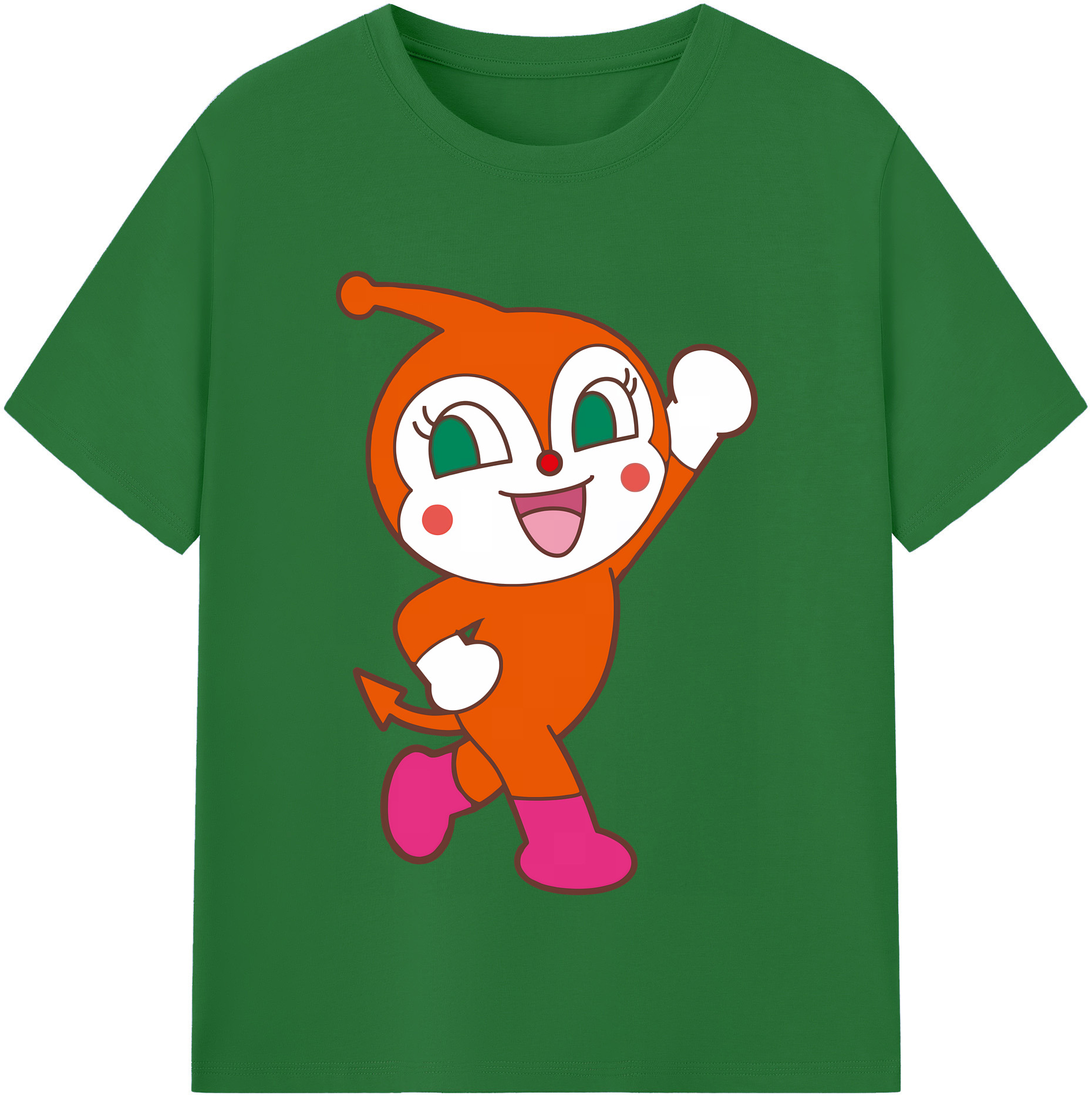 （画像用） アンパンマン Anpanman 綿100％半袖Tシャツ（フロントプリント）