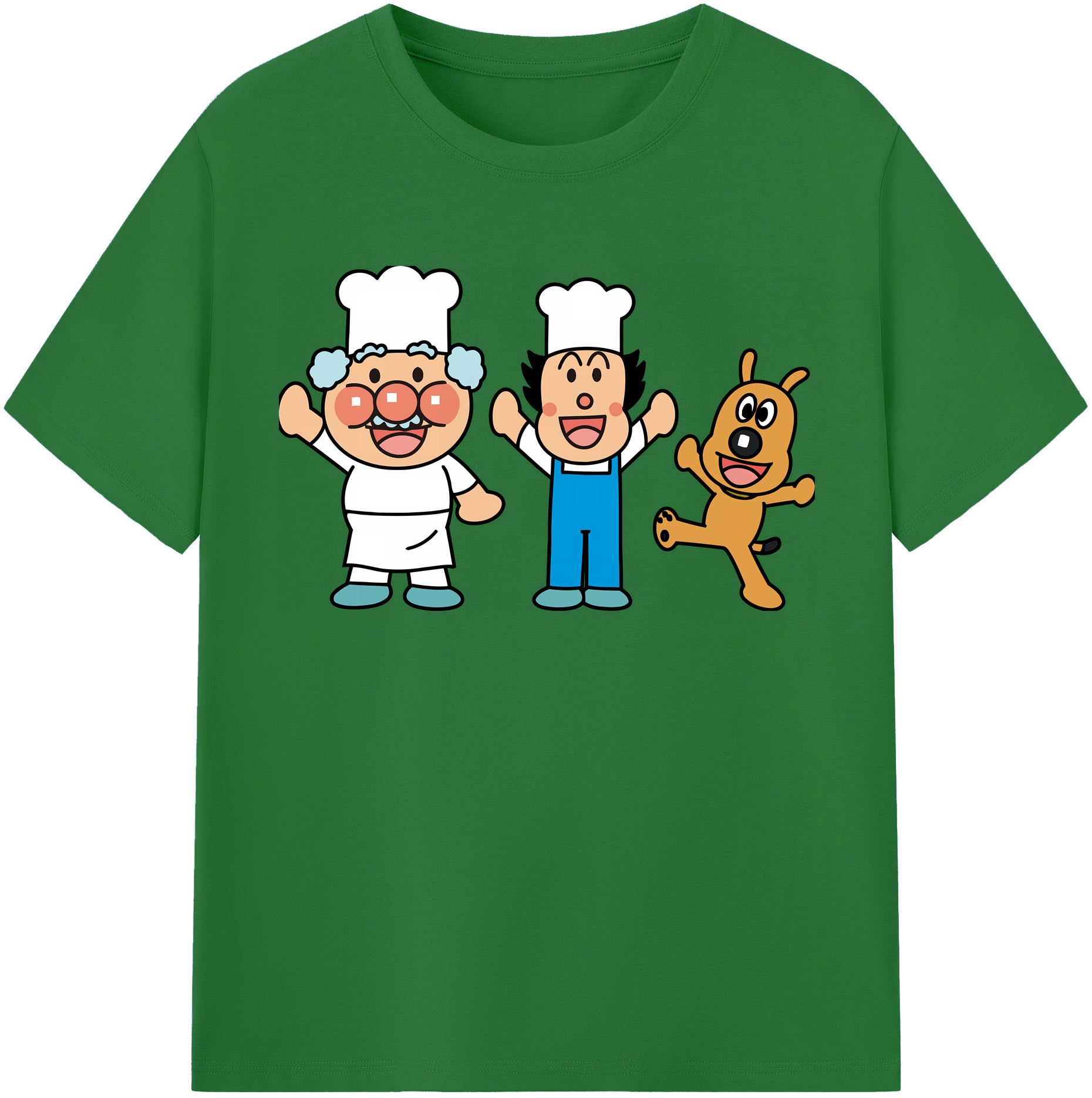 （画像用） アンパンマン Anpanman 綿100％半袖Tシャツ（フロントプリント）