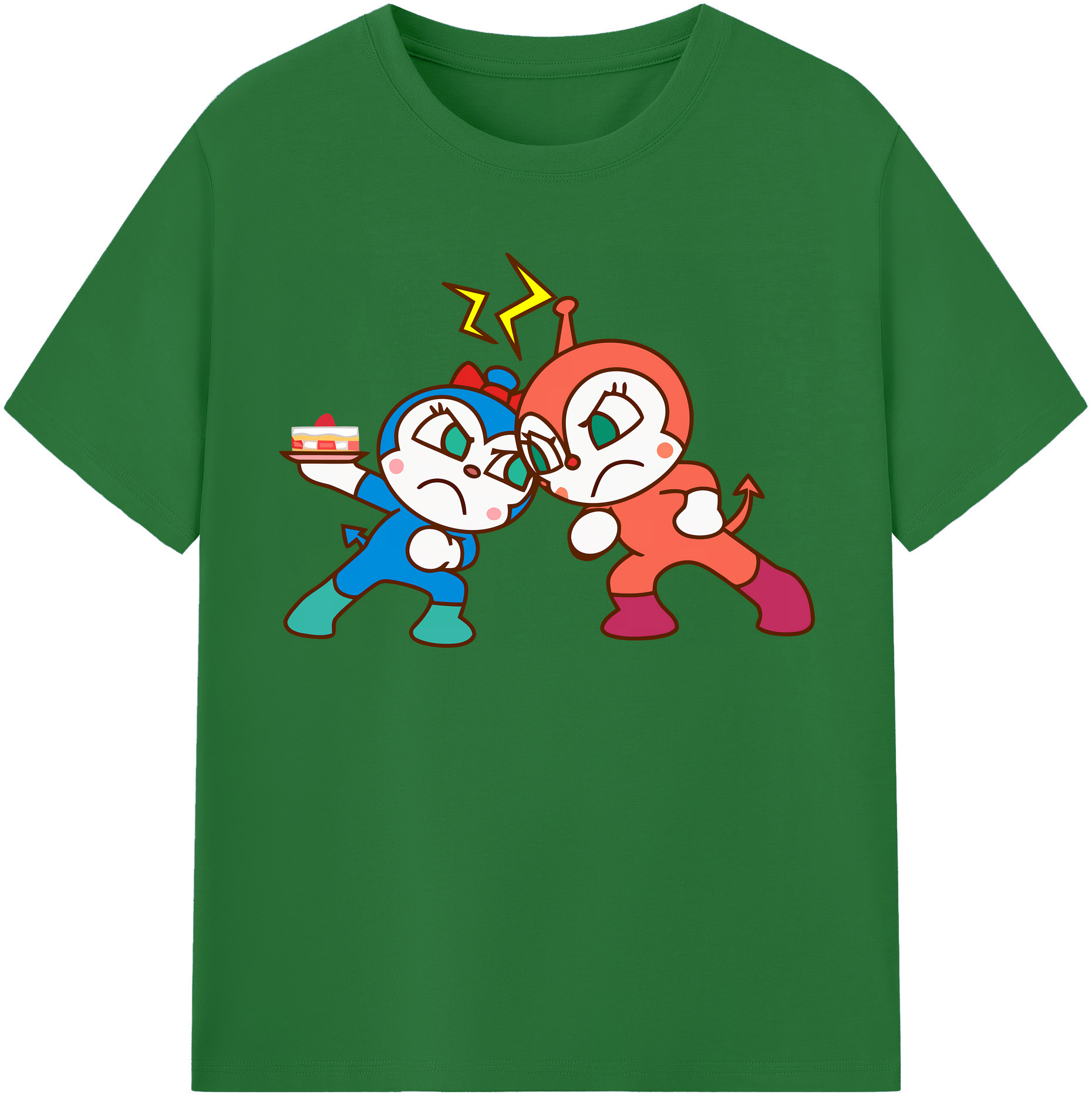 （画像用） アンパンマン Anpanman 綿100％半袖Tシャツ（フロントプリント）