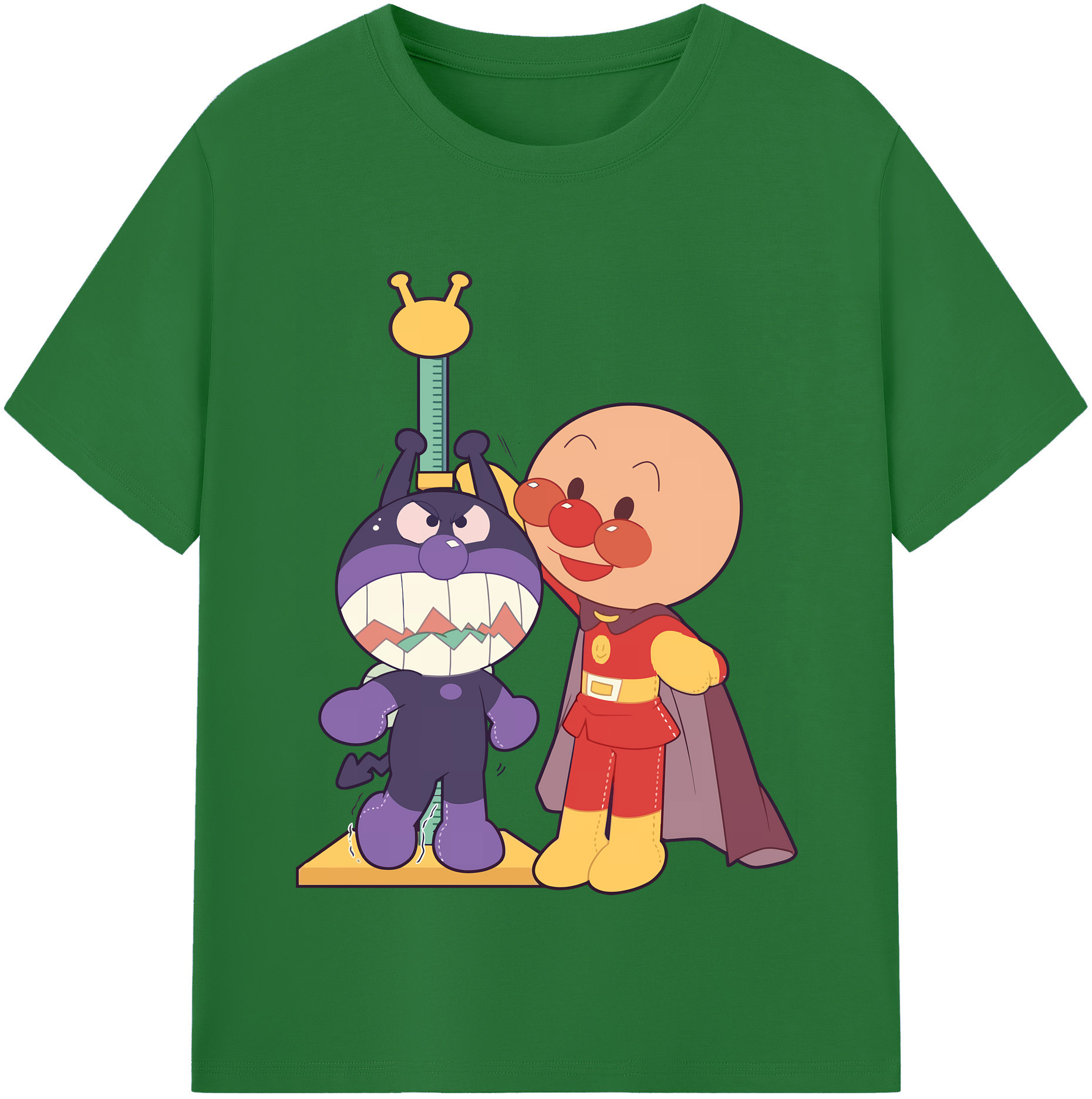 （画像用） アンパンマン Anpanman 綿100％半袖Tシャツ（フロントプリント）