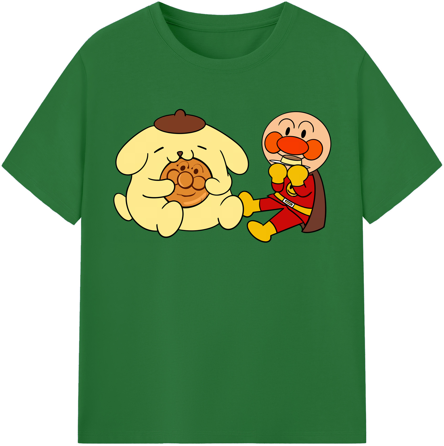 （画像用） アンパンマン Anpanman 綿100％半袖Tシャツ（フロントプリント）