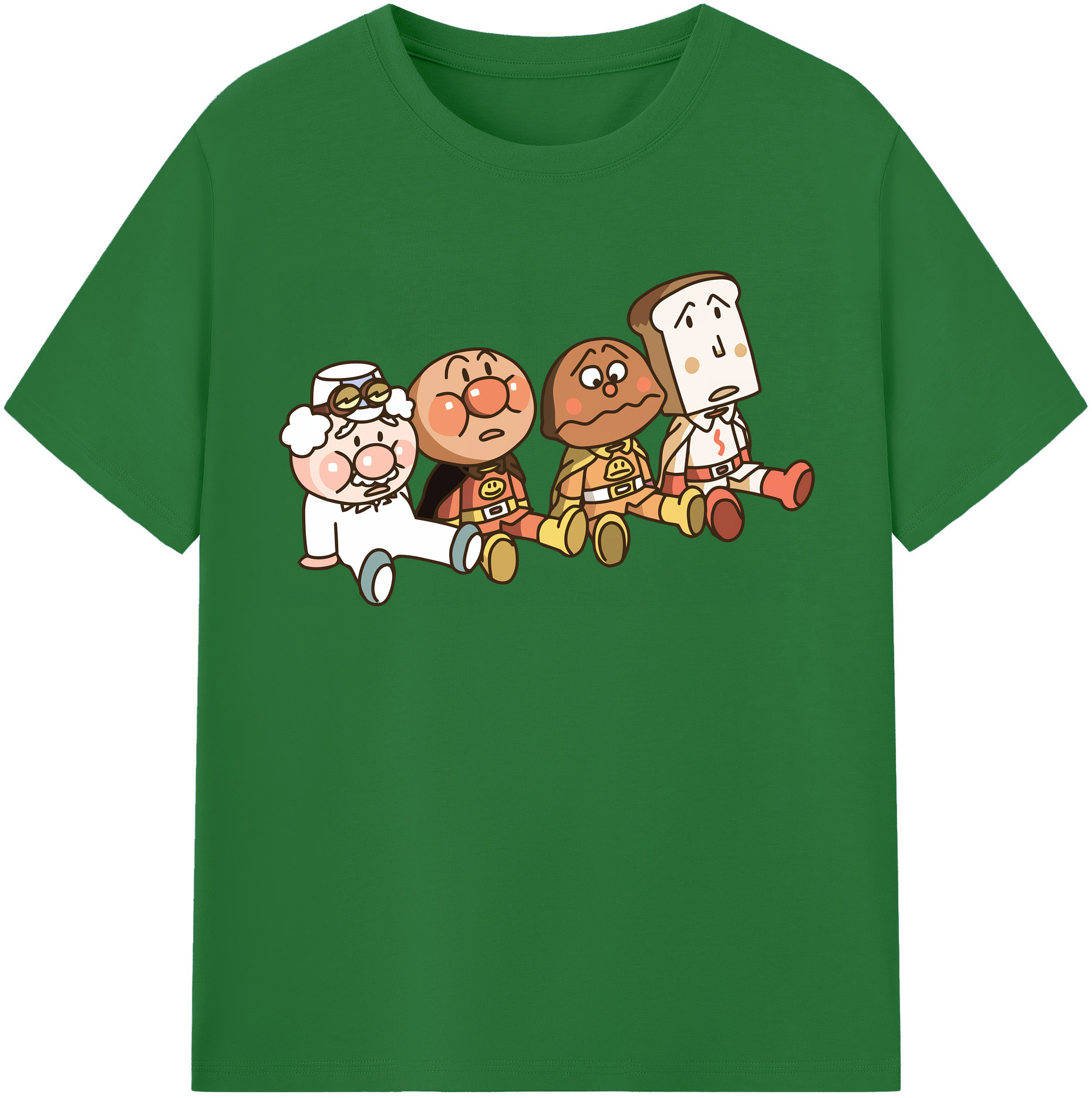 （画像用） アンパンマン Anpanman 綿100％半袖Tシャツ（フロントプリント）