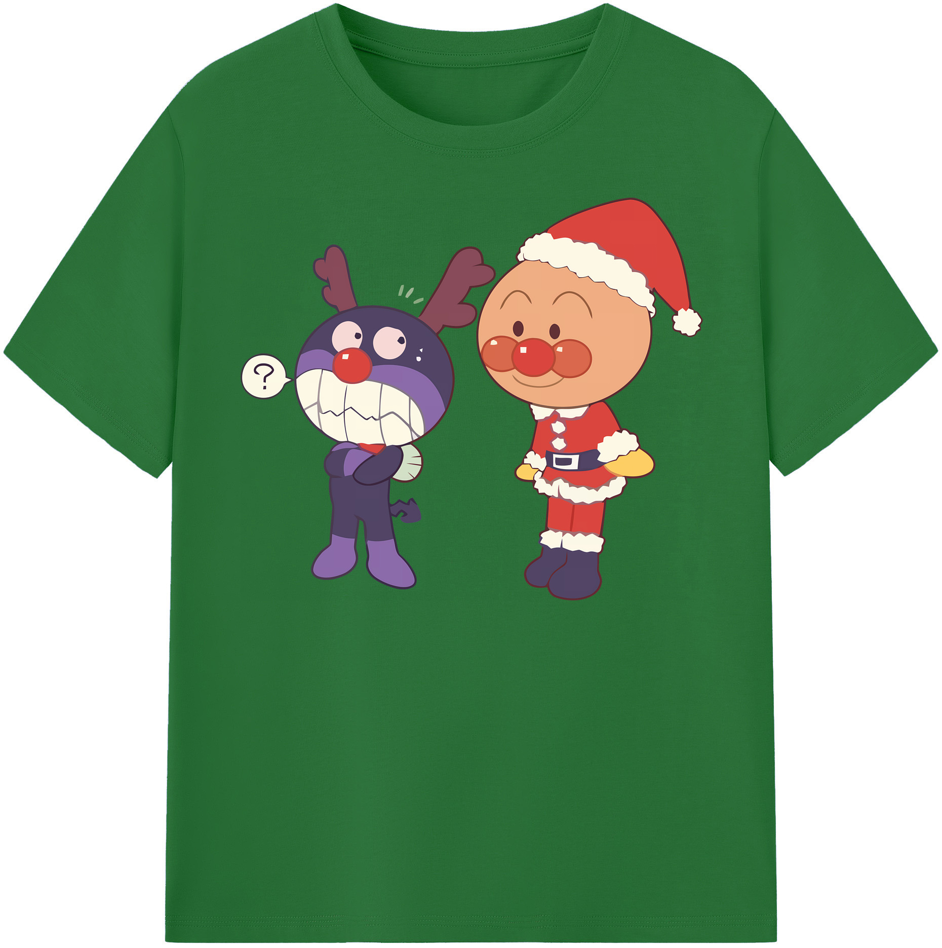（画像用） アンパンマン Anpanman 綿100％半袖Tシャツ（フロントプリント）