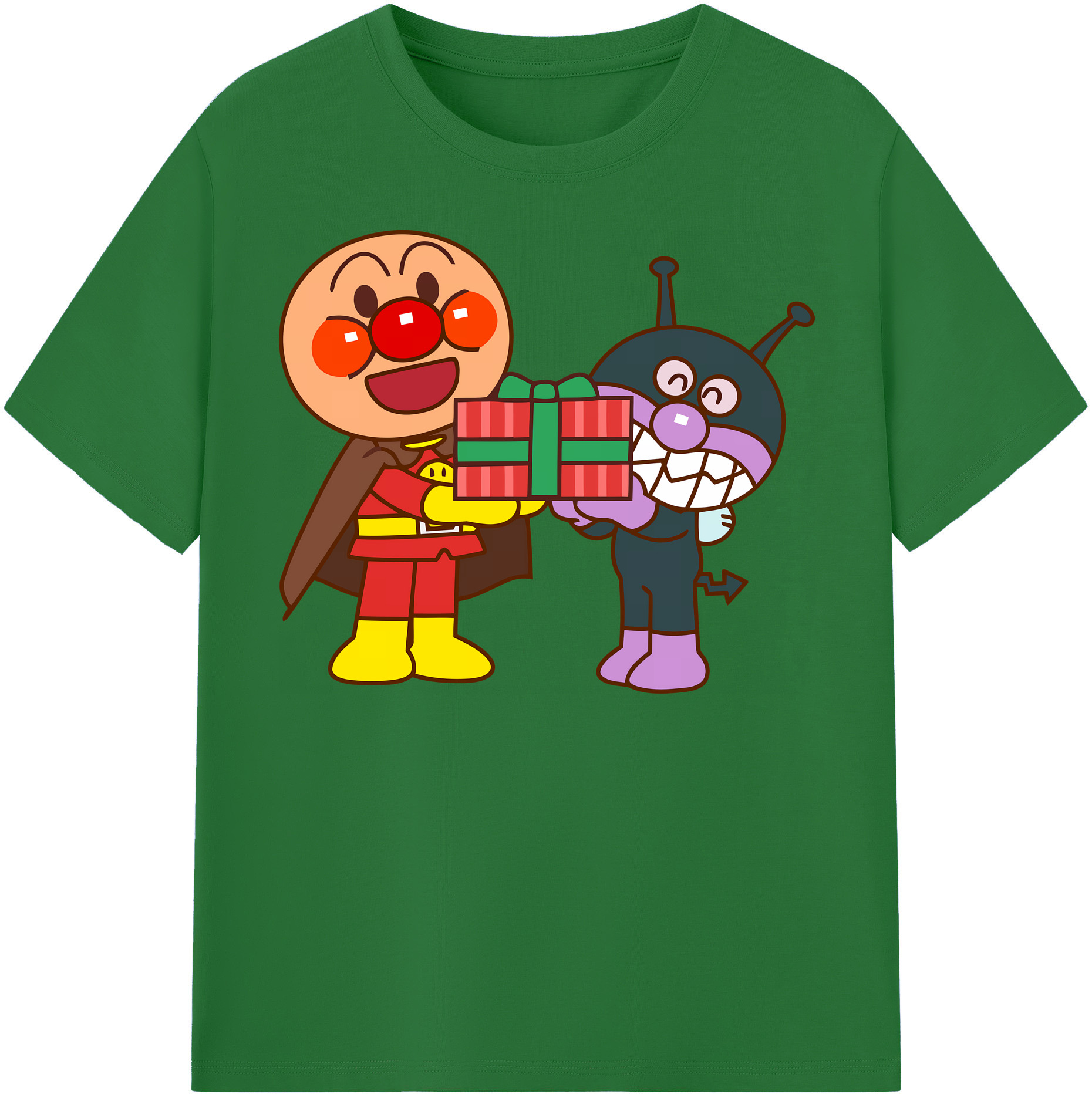 （画像用） アンパンマン Anpanman 綿100％半袖Tシャツ（フロントプリント）