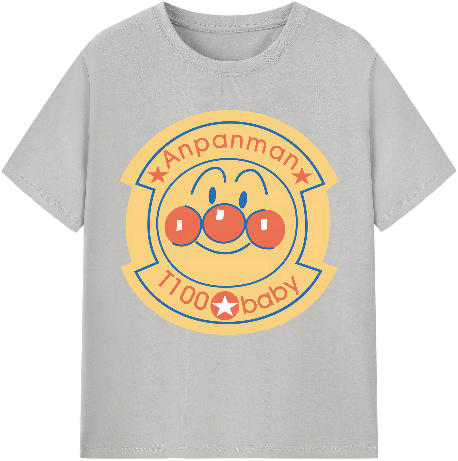 （画像用） アンパンマン Anpanman 綿100％半袖Tシャツ（フロントプリント）