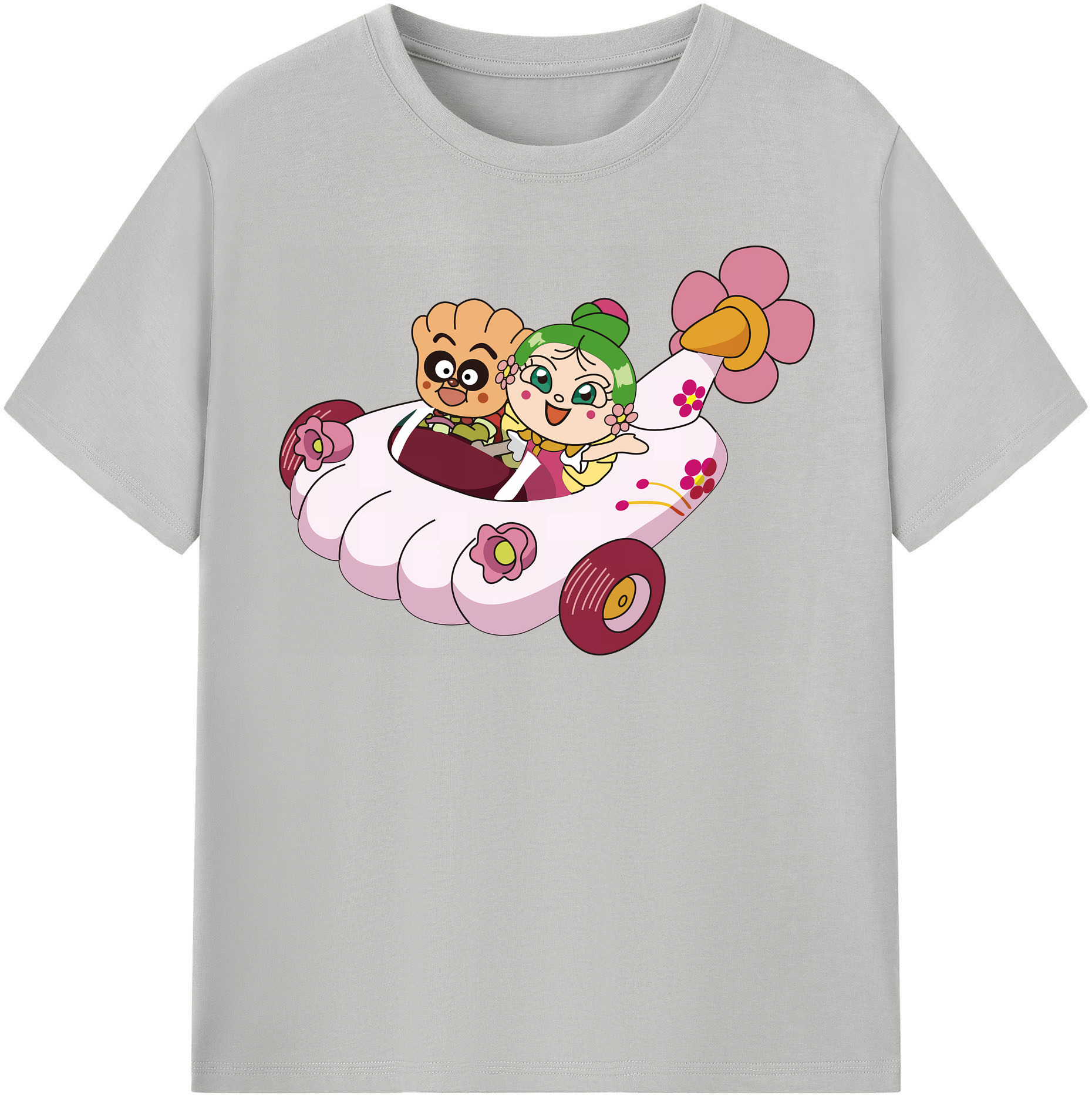（画像用） アンパンマン Anpanman 綿100％半袖Tシャツ（フロントプリント）