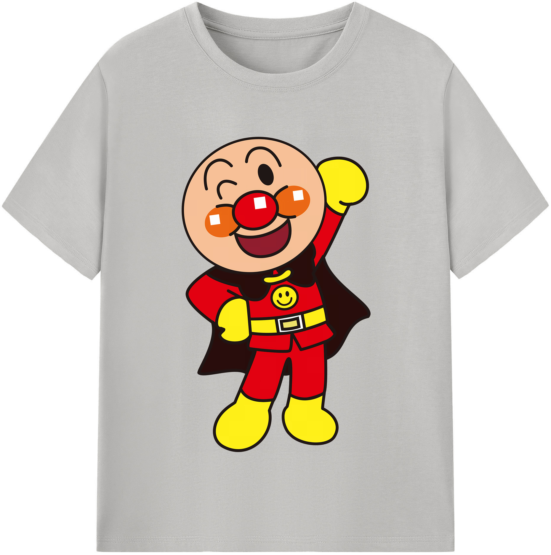 （画像用） アンパンマン Anpanman 綿100％半袖Tシャツ（フロントプリント）