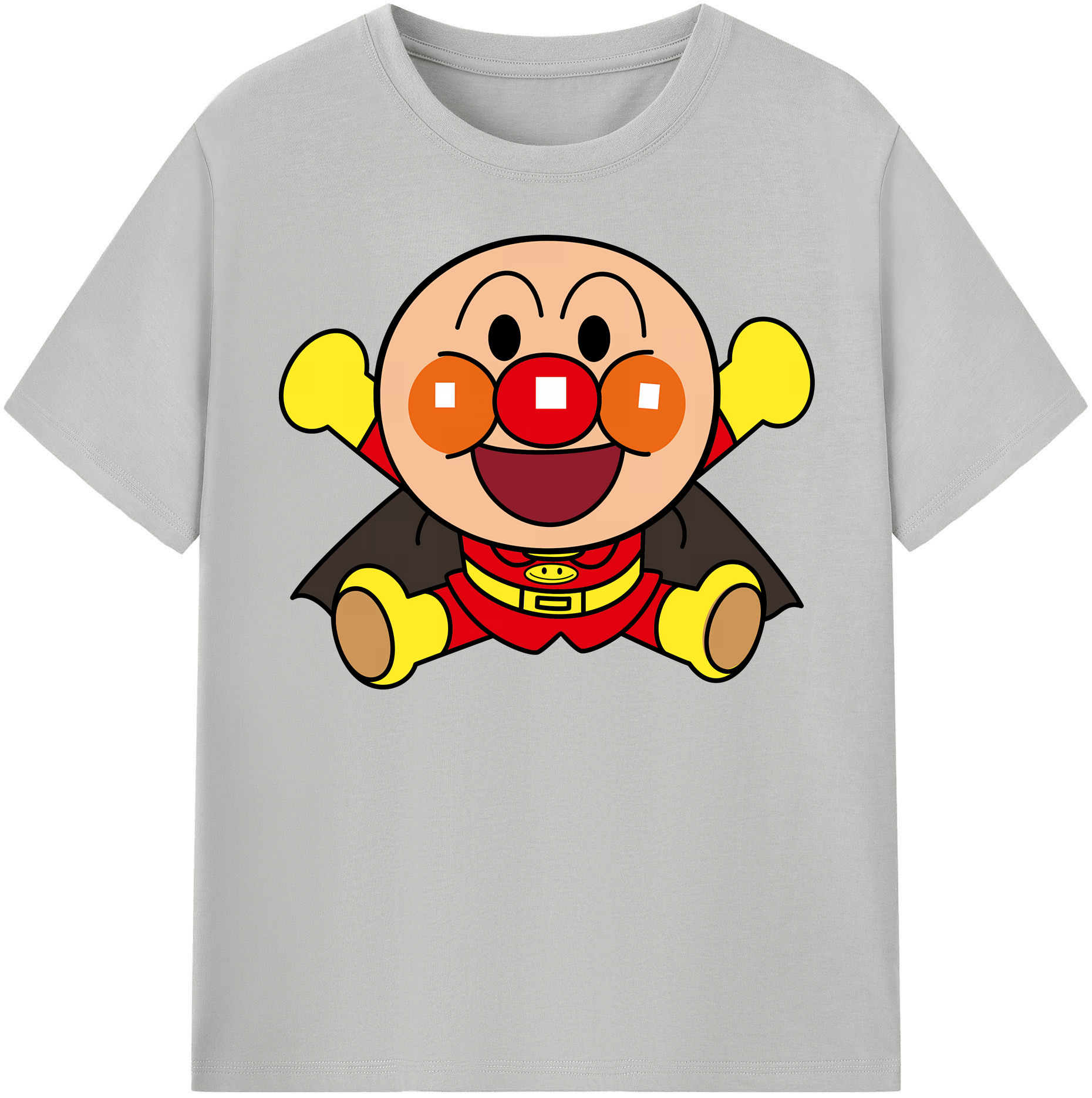 （画像用） アンパンマン Anpanman 綿100％半袖Tシャツ（フロントプリント）