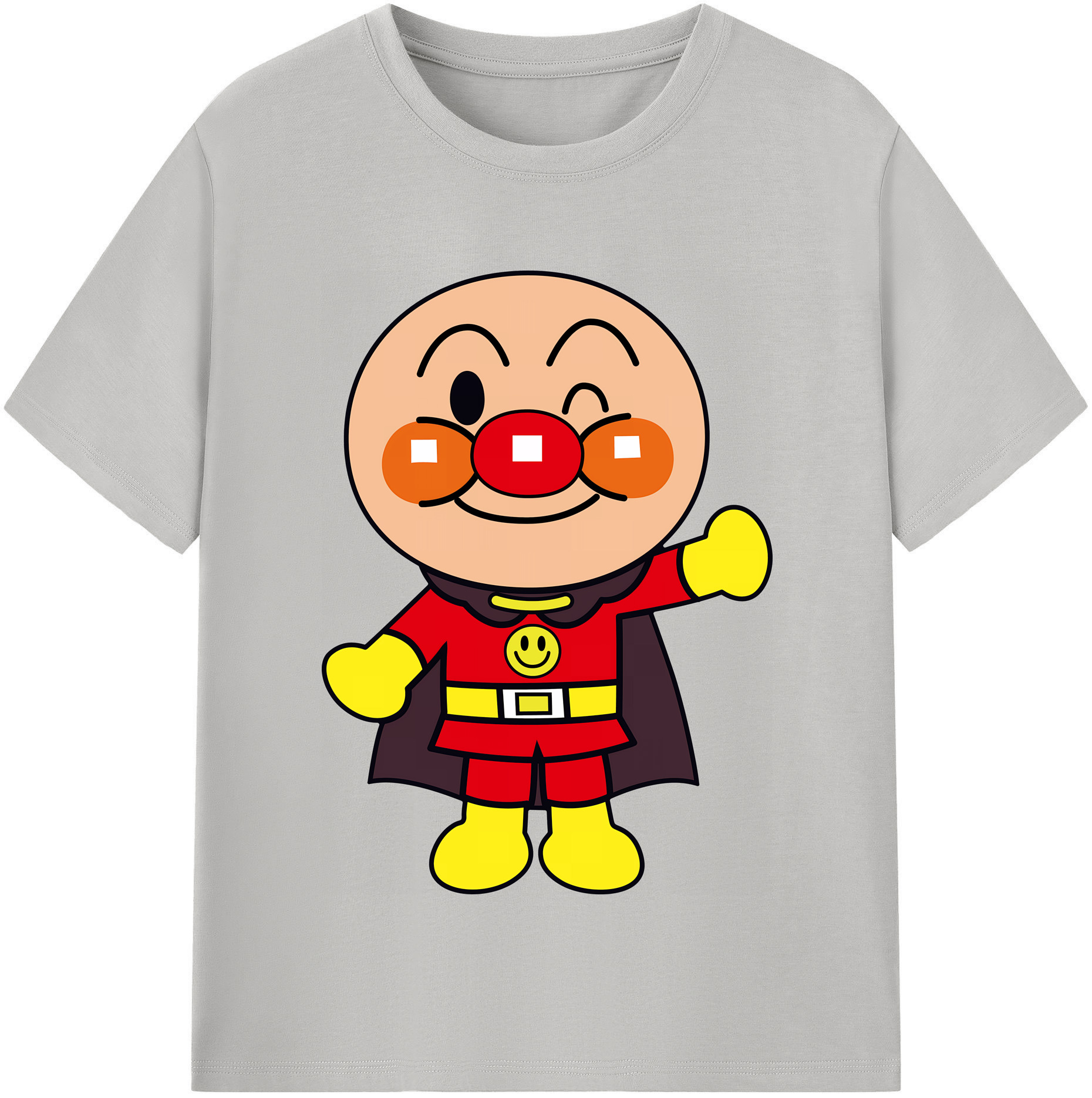（画像用） アンパンマン Anpanman 綿100％半袖Tシャツ（フロントプリント）