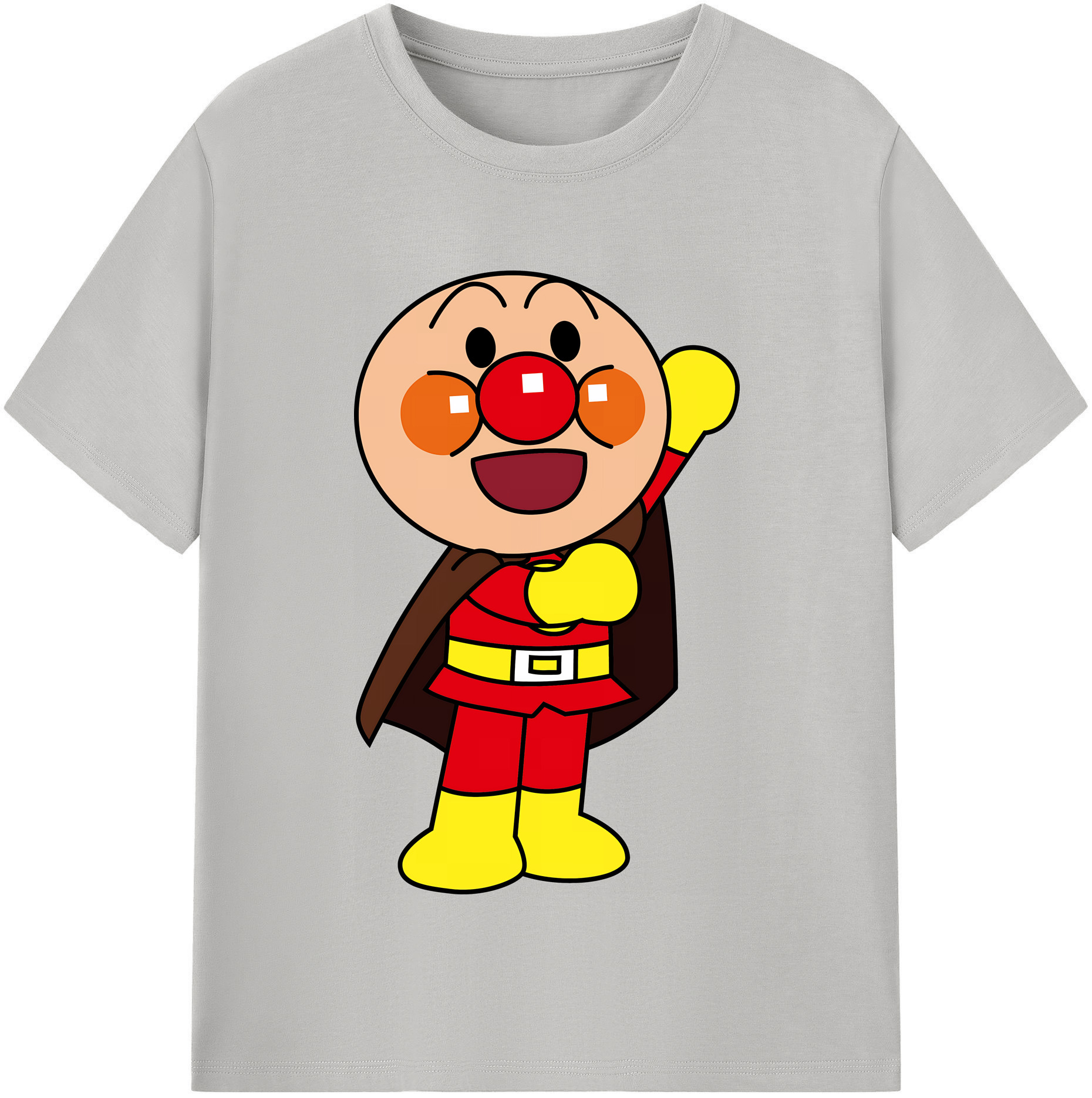 （画像用） アンパンマン Anpanman 綿100％半袖Tシャツ（フロントプリント）