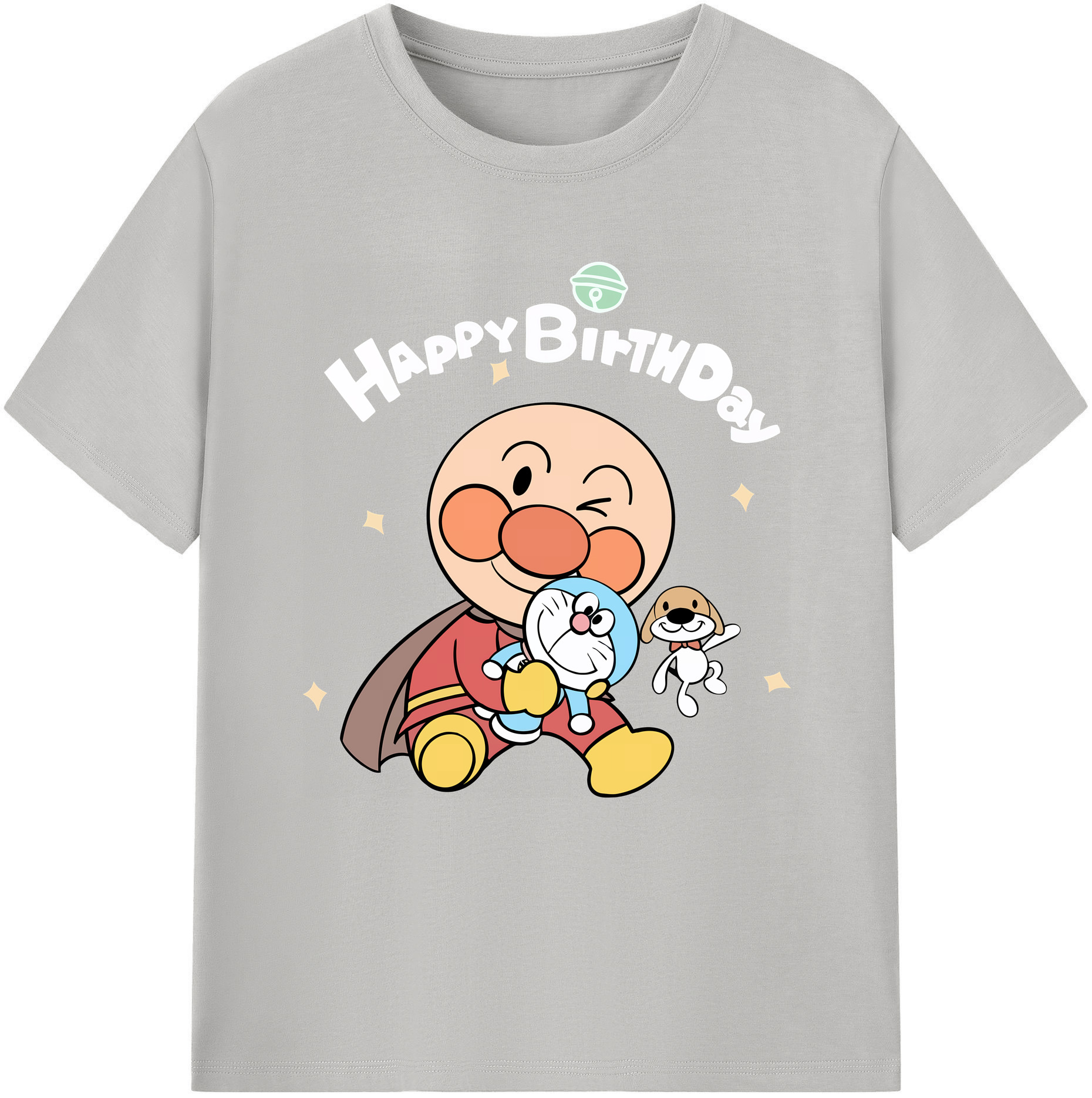 （画像用） アンパンマン Anpanman 綿100％半袖Tシャツ（フロントプリント）
