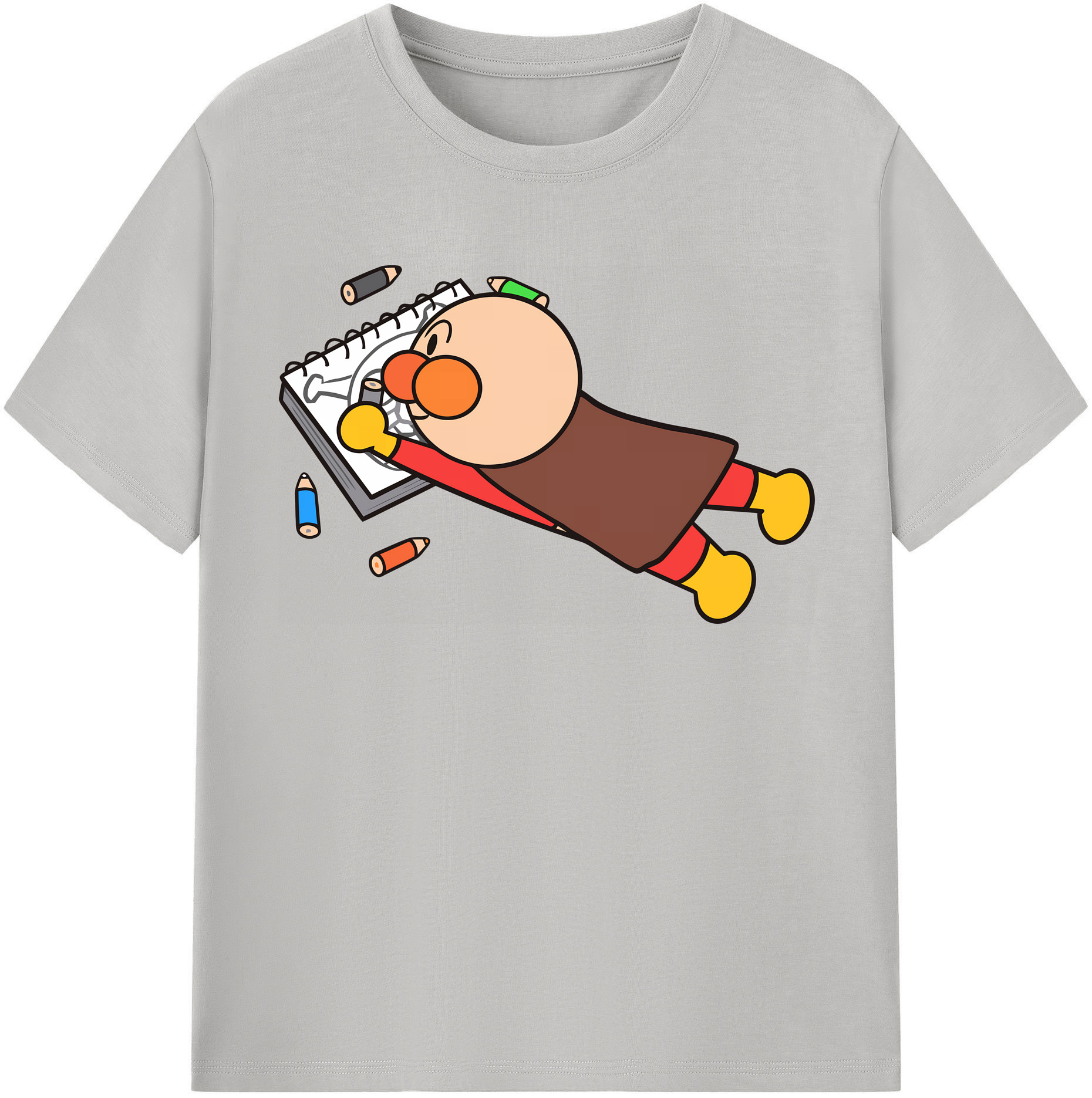 （画像用） アンパンマン Anpanman 綿100％半袖Tシャツ（フロントプリント）