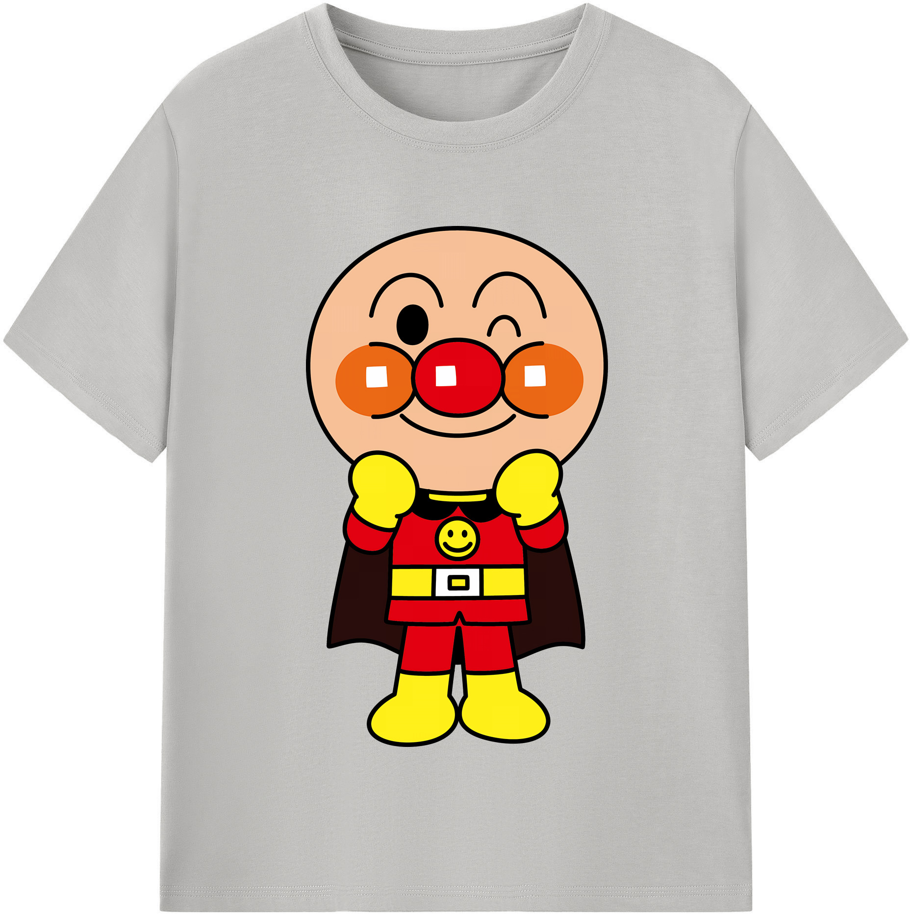 （画像用） アンパンマン Anpanman 綿100％半袖Tシャツ（フロントプリント）