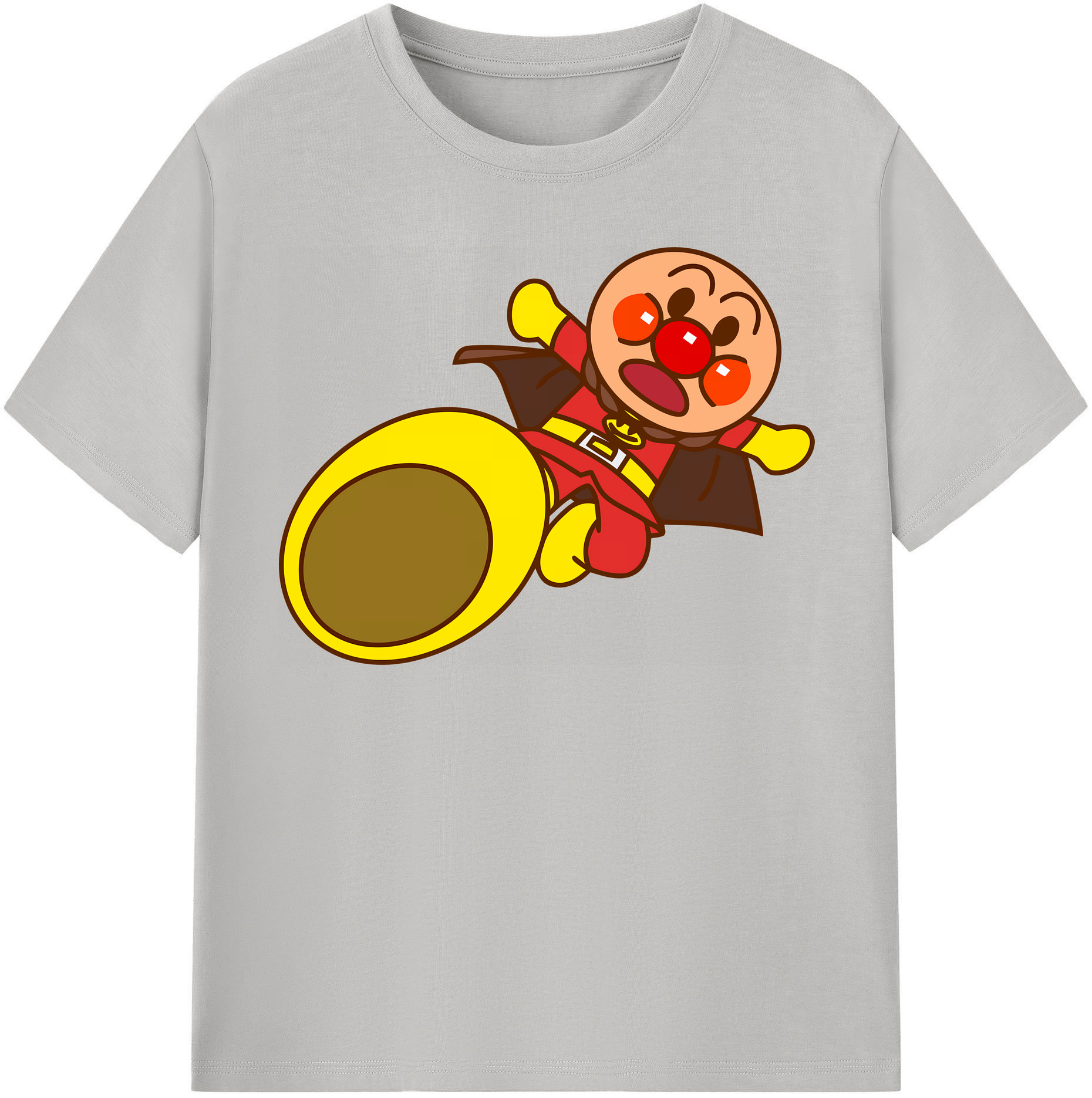（画像用） アンパンマン Anpanman 綿100％半袖Tシャツ（フロントプリント）