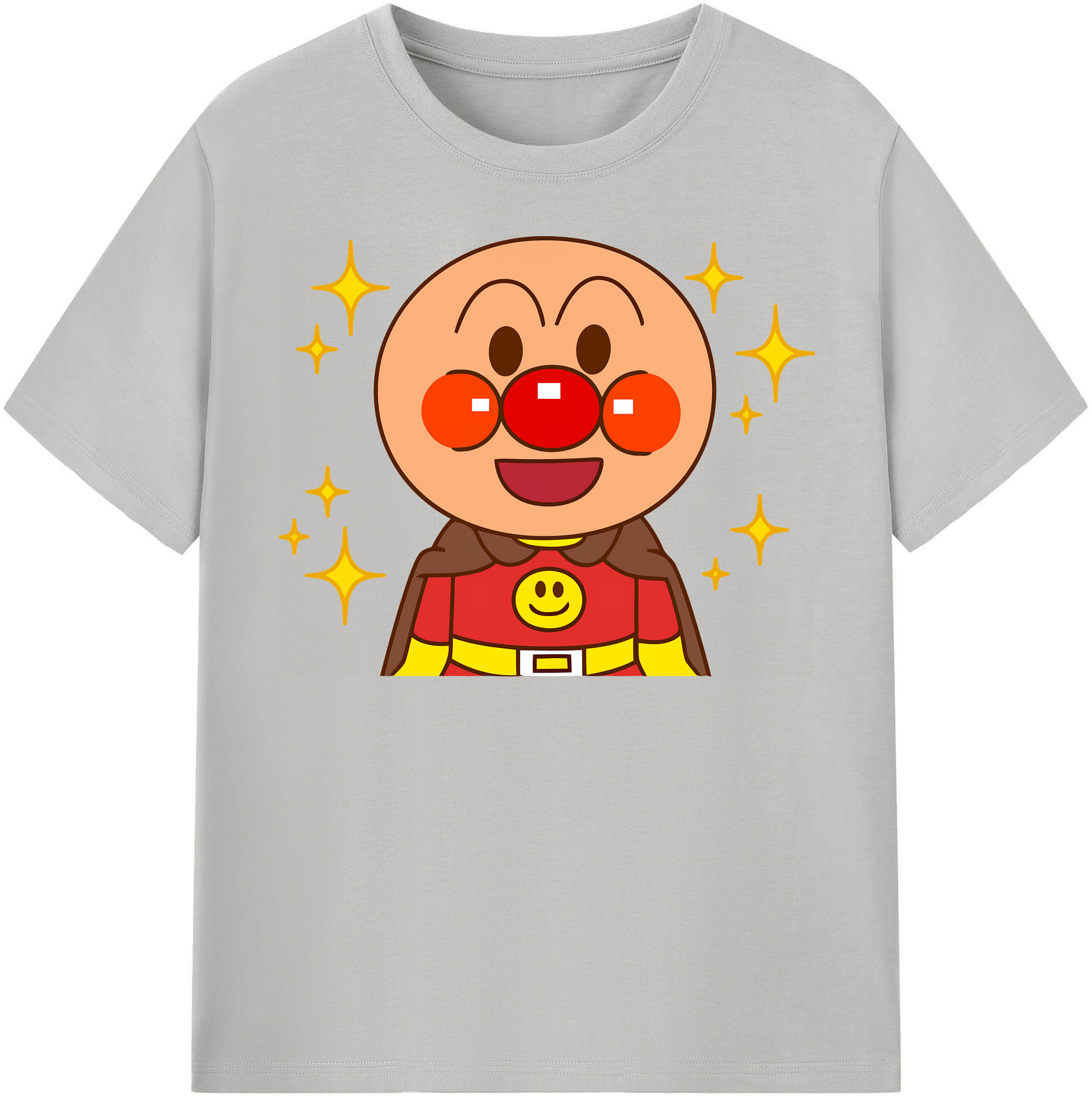 （画像用） アンパンマン Anpanman 綿100％半袖Tシャツ（フロントプリント）