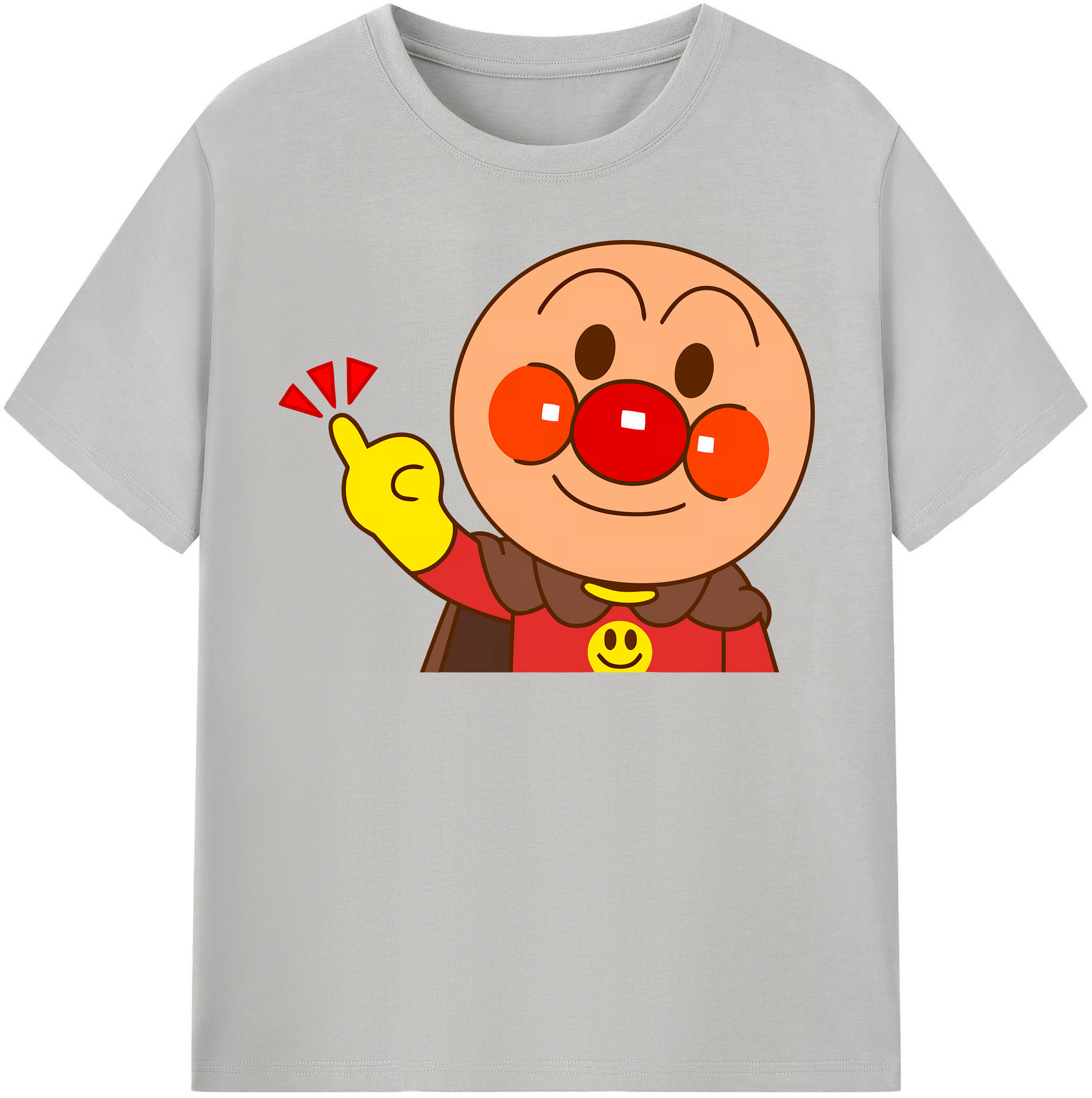 （画像用） アンパンマン Anpanman 綿100％半袖Tシャツ（フロントプリント）