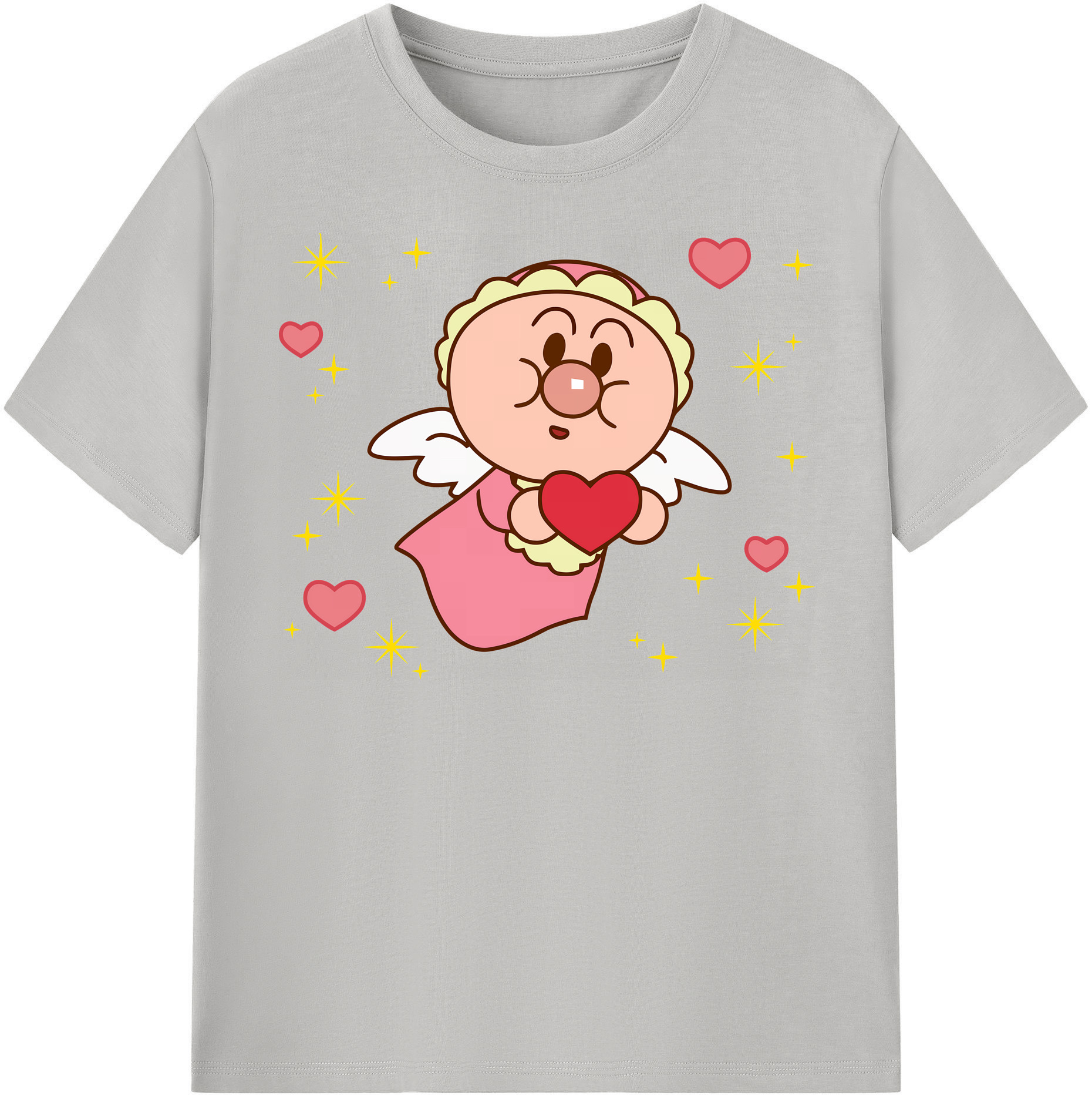 （画像用） アンパンマン Anpanman 綿100％半袖Tシャツ（フロントプリント）