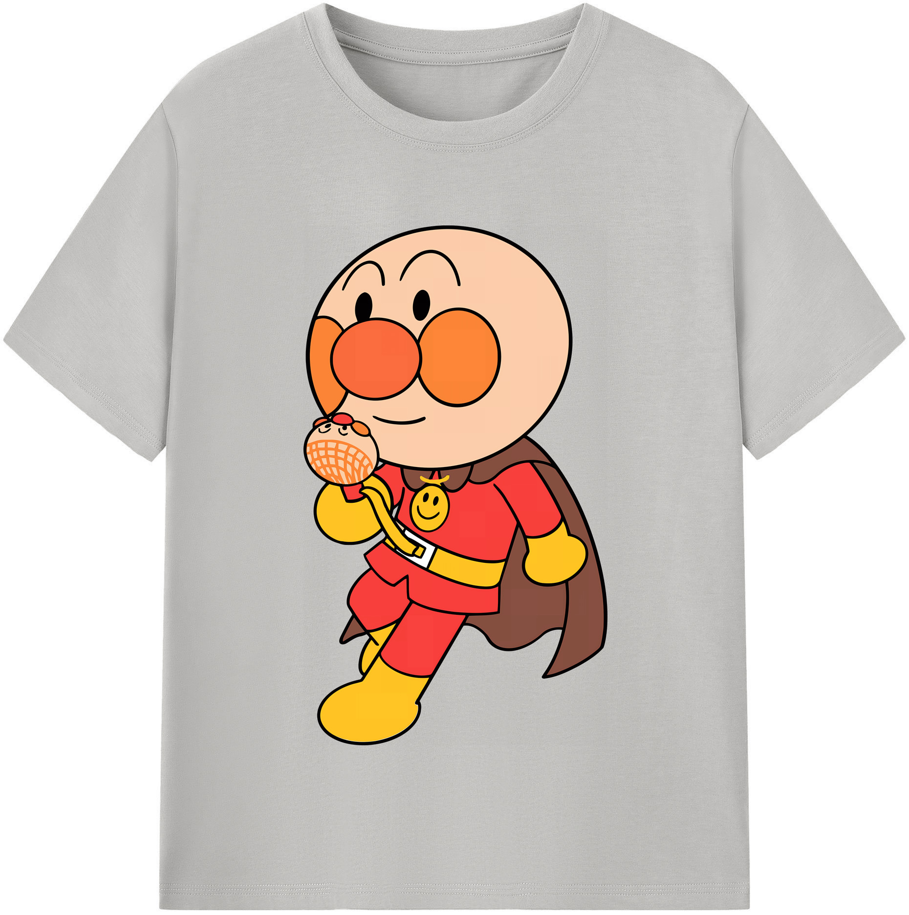 （画像用） アンパンマン Anpanman 綿100％半袖Tシャツ（フロントプリント）