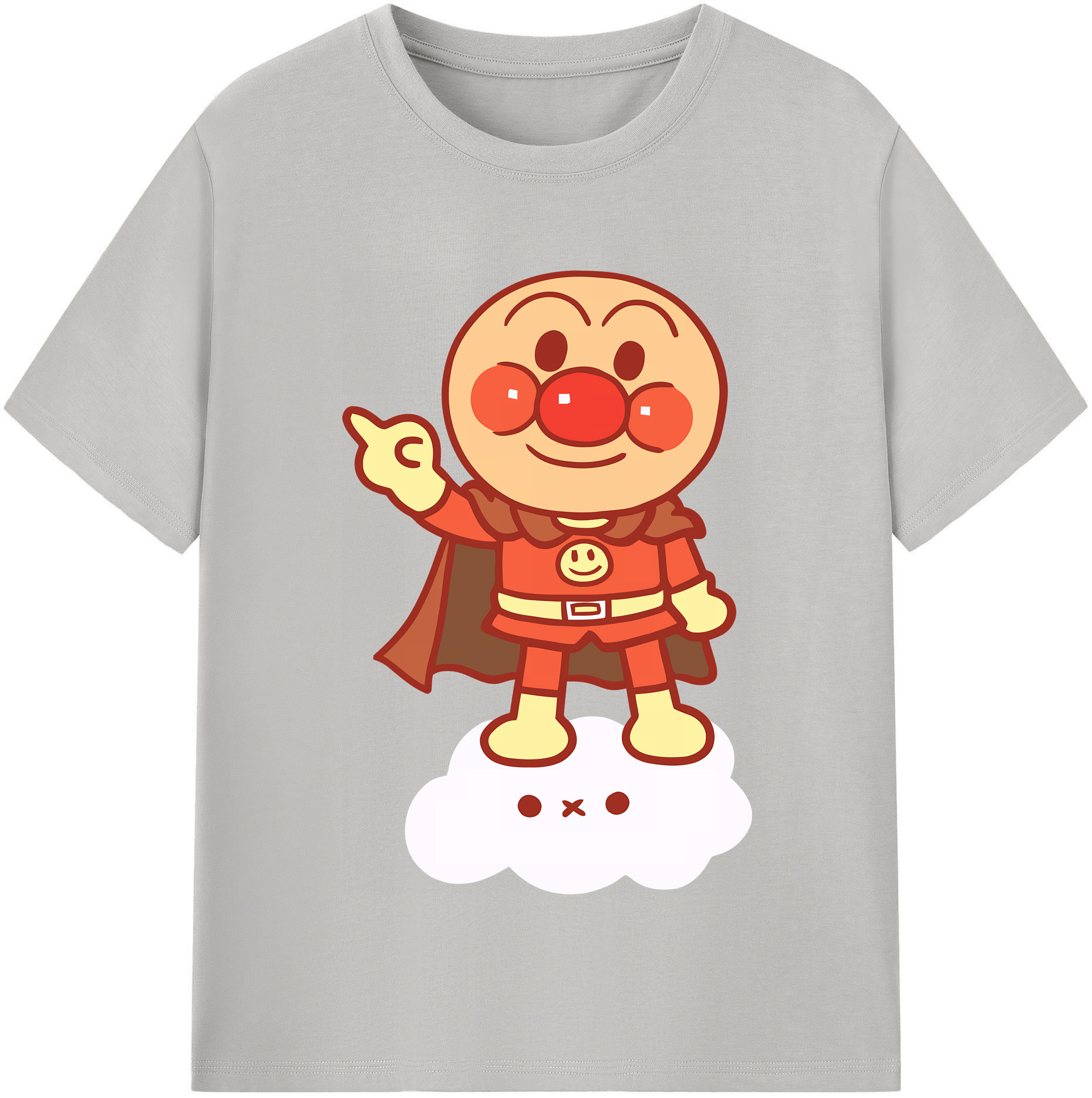 （画像用） アンパンマン Anpanman 綿100％半袖Tシャツ（フロントプリント）