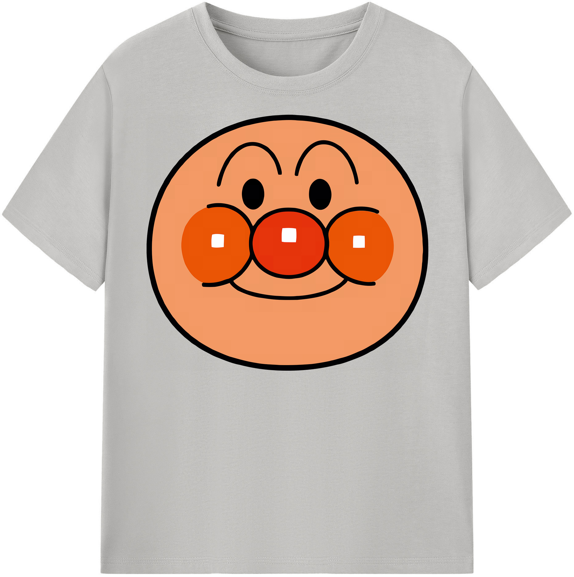（画像用） アンパンマン Anpanman 綿100％半袖Tシャツ（フロントプリント）
