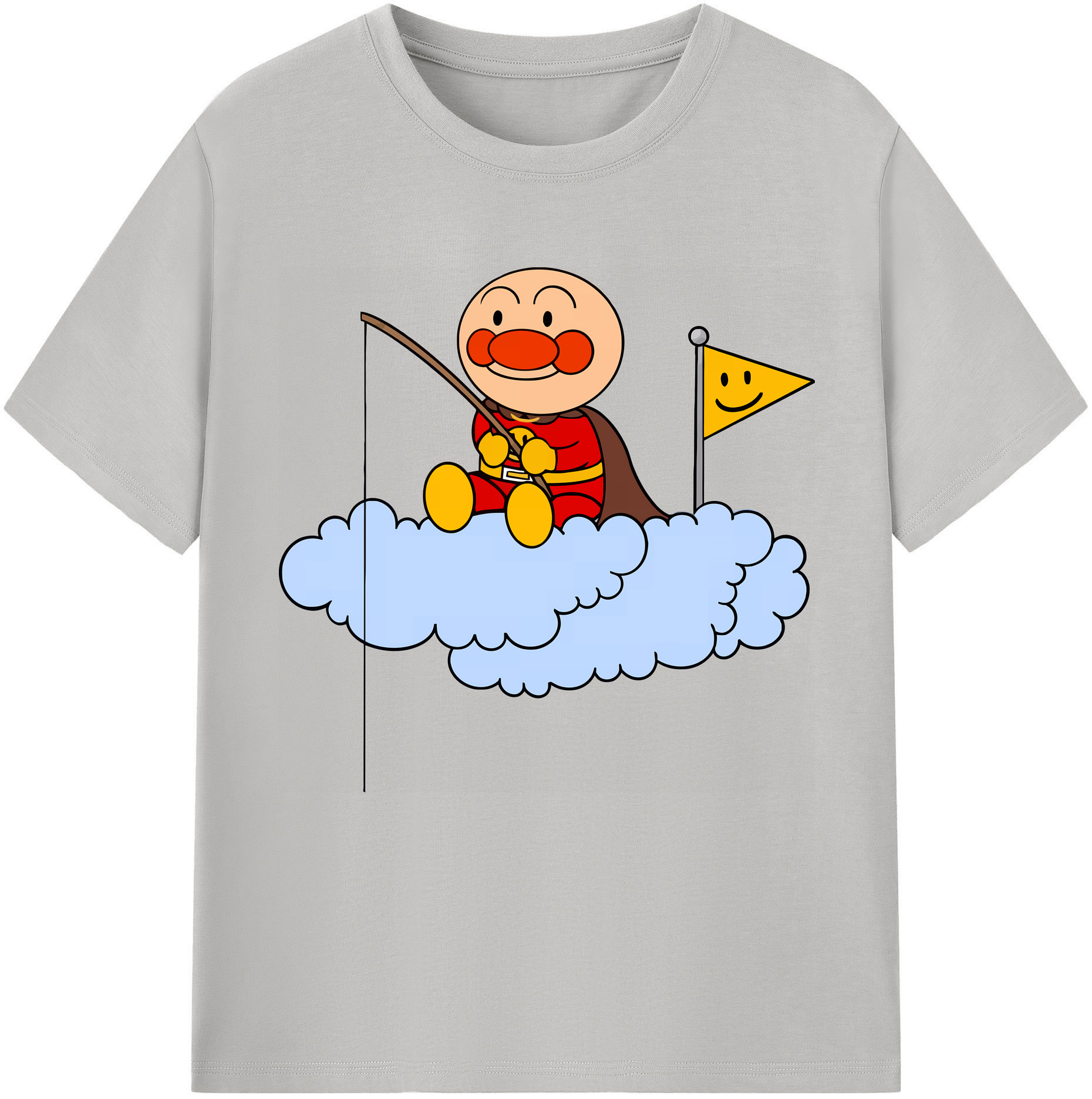 （画像用） アンパンマン Anpanman 綿100％半袖Tシャツ（フロントプリント）