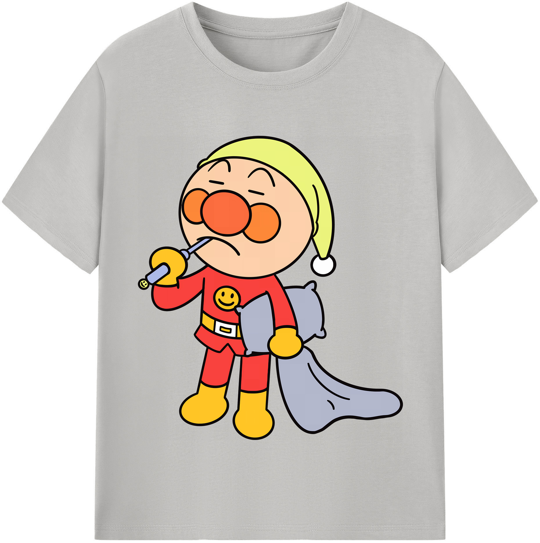 （画像用） アンパンマン Anpanman 綿100％半袖Tシャツ（フロントプリント）