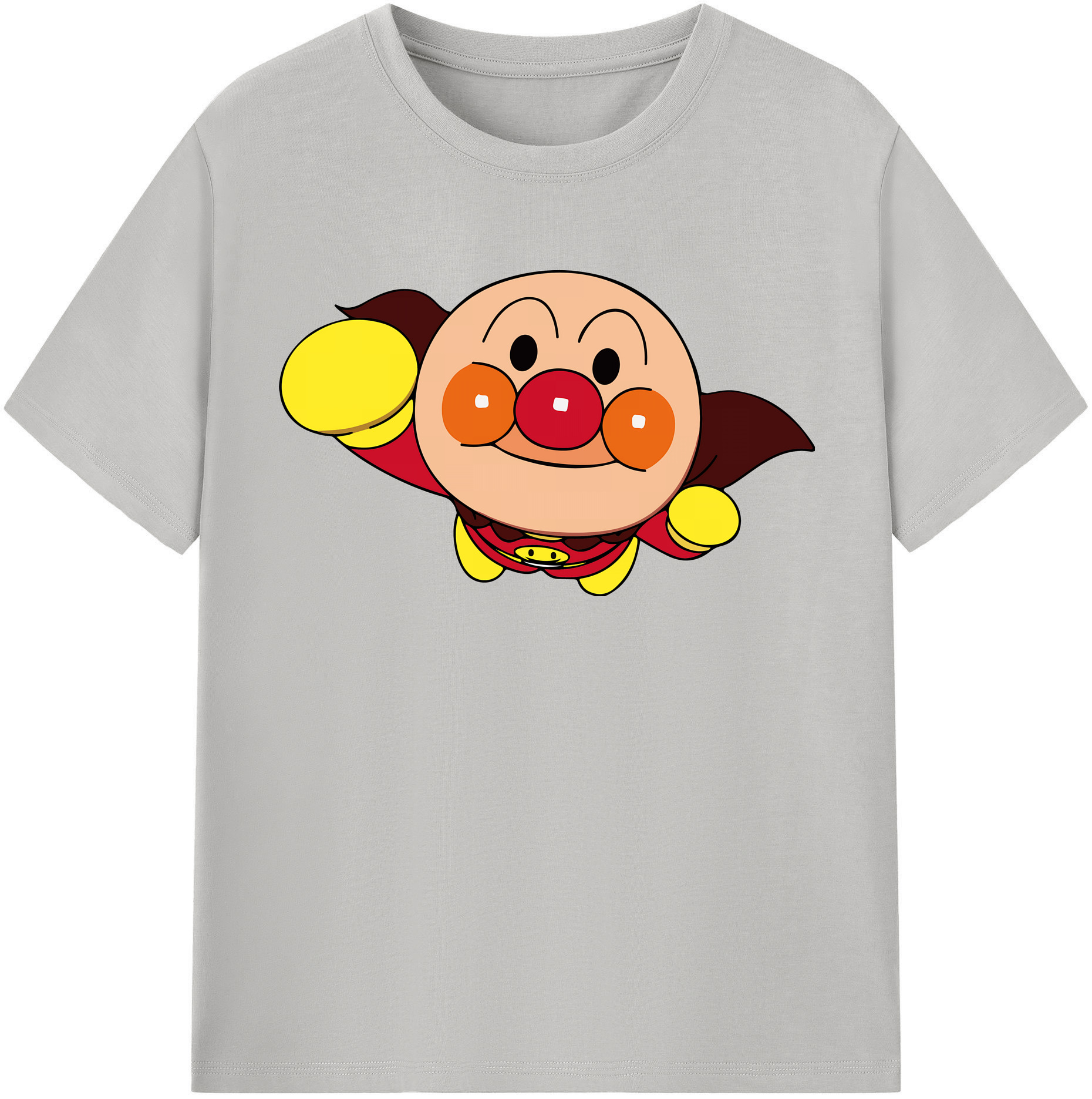 （画像用） アンパンマン Anpanman 綿100％半袖Tシャツ（フロントプリント）