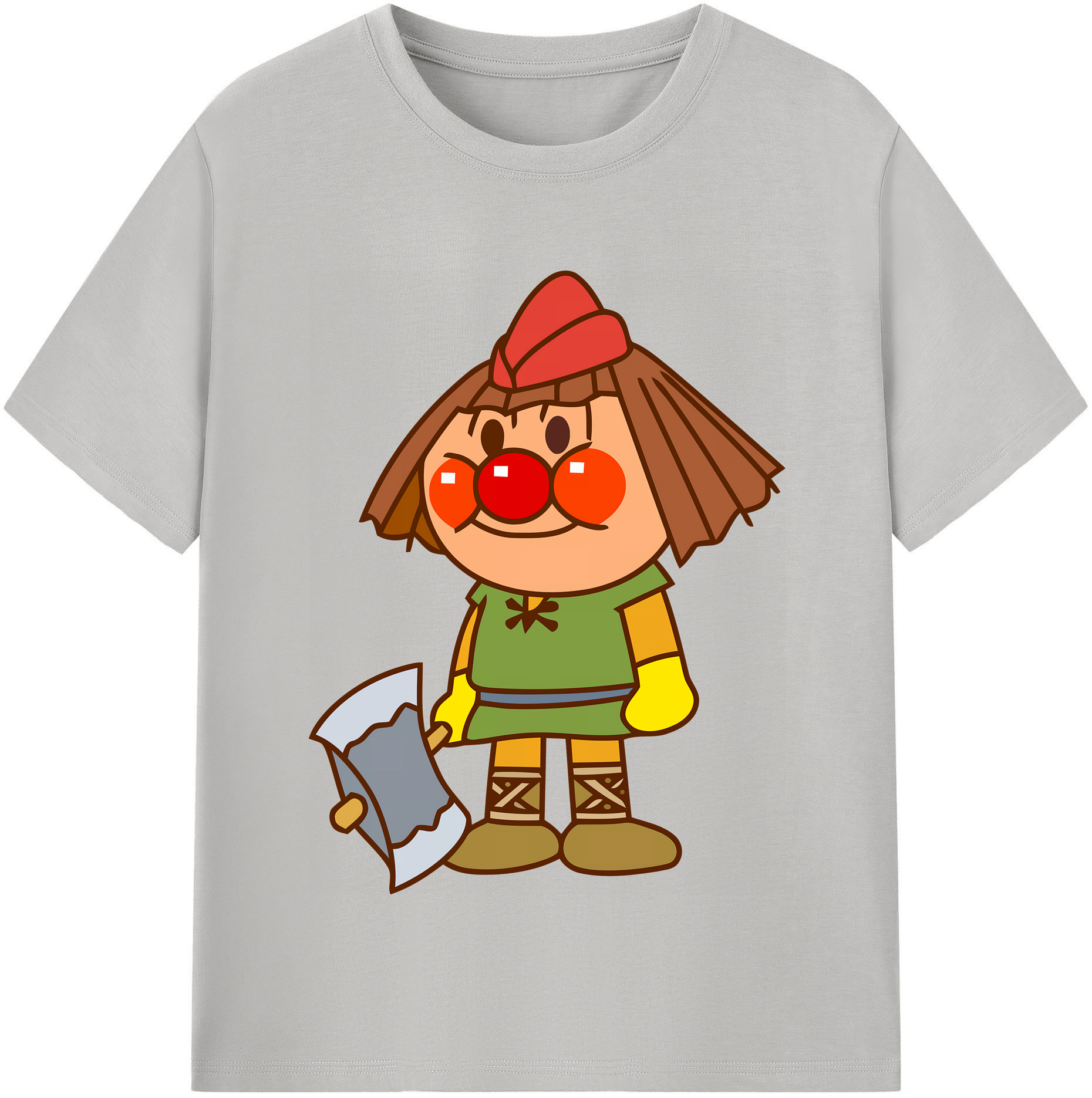 （画像用） アンパンマン Anpanman 綿100％半袖Tシャツ（フロントプリント）