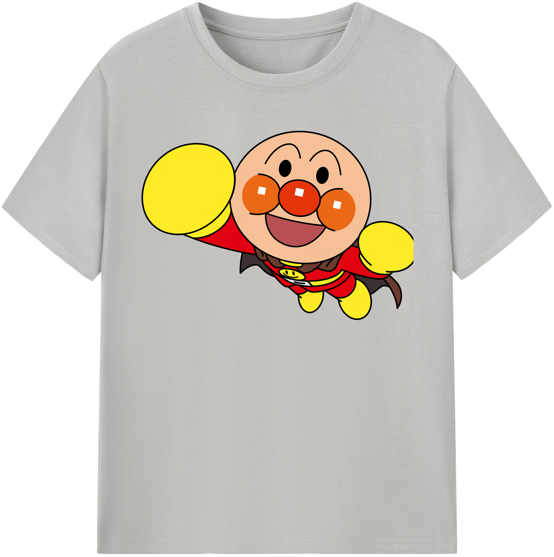 （画像用） アンパンマン Anpanman 綿100％半袖Tシャツ（フロントプリント）