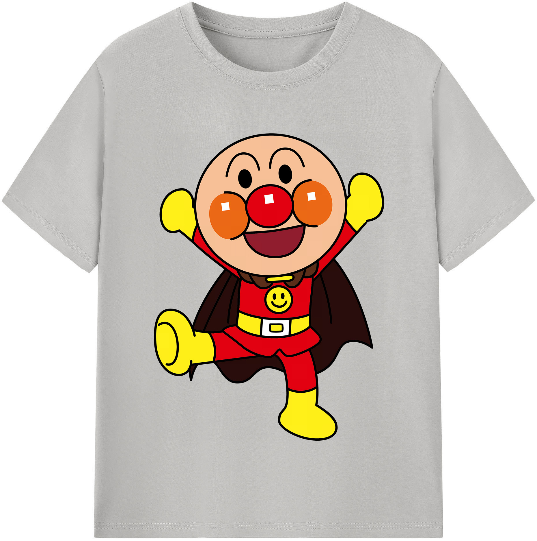 （画像用） アンパンマン Anpanman 綿100％半袖Tシャツ（フロントプリント）