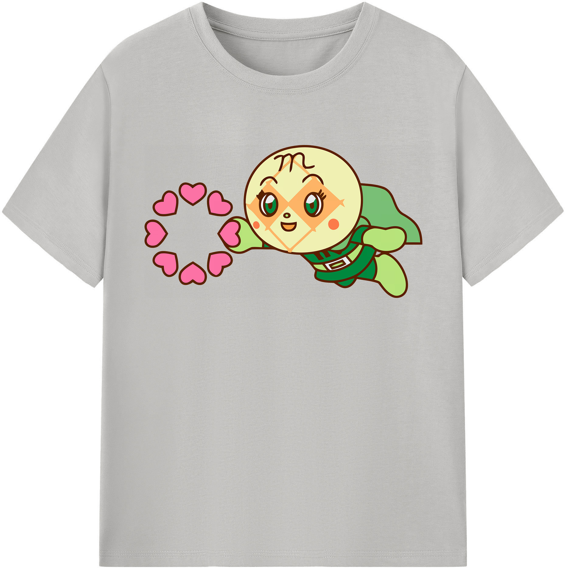 （画像用） アンパンマン Anpanman 綿100％半袖Tシャツ（フロントプリント）