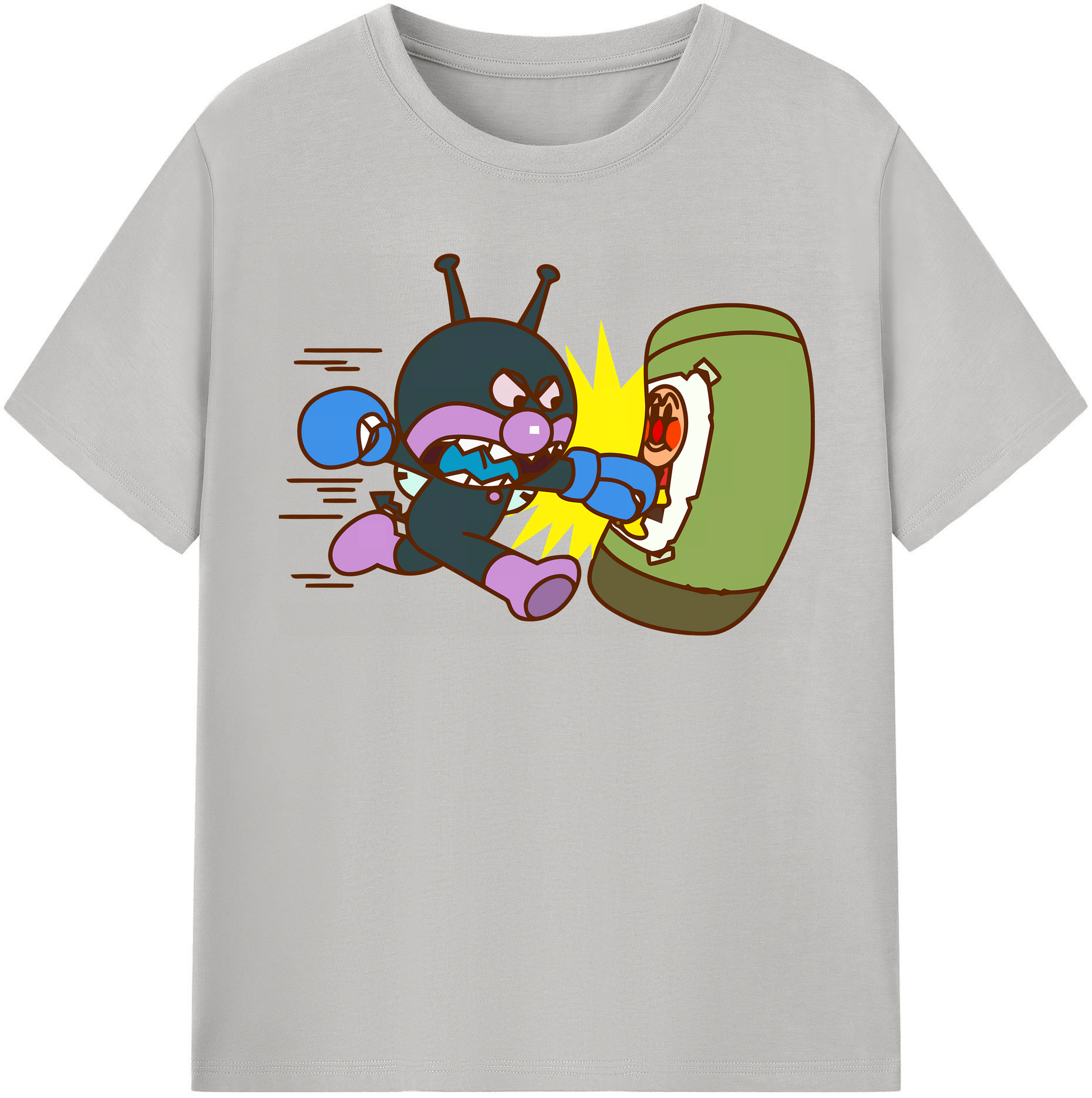（画像用） アンパンマン Anpanman 綿100％半袖Tシャツ（フロントプリント）