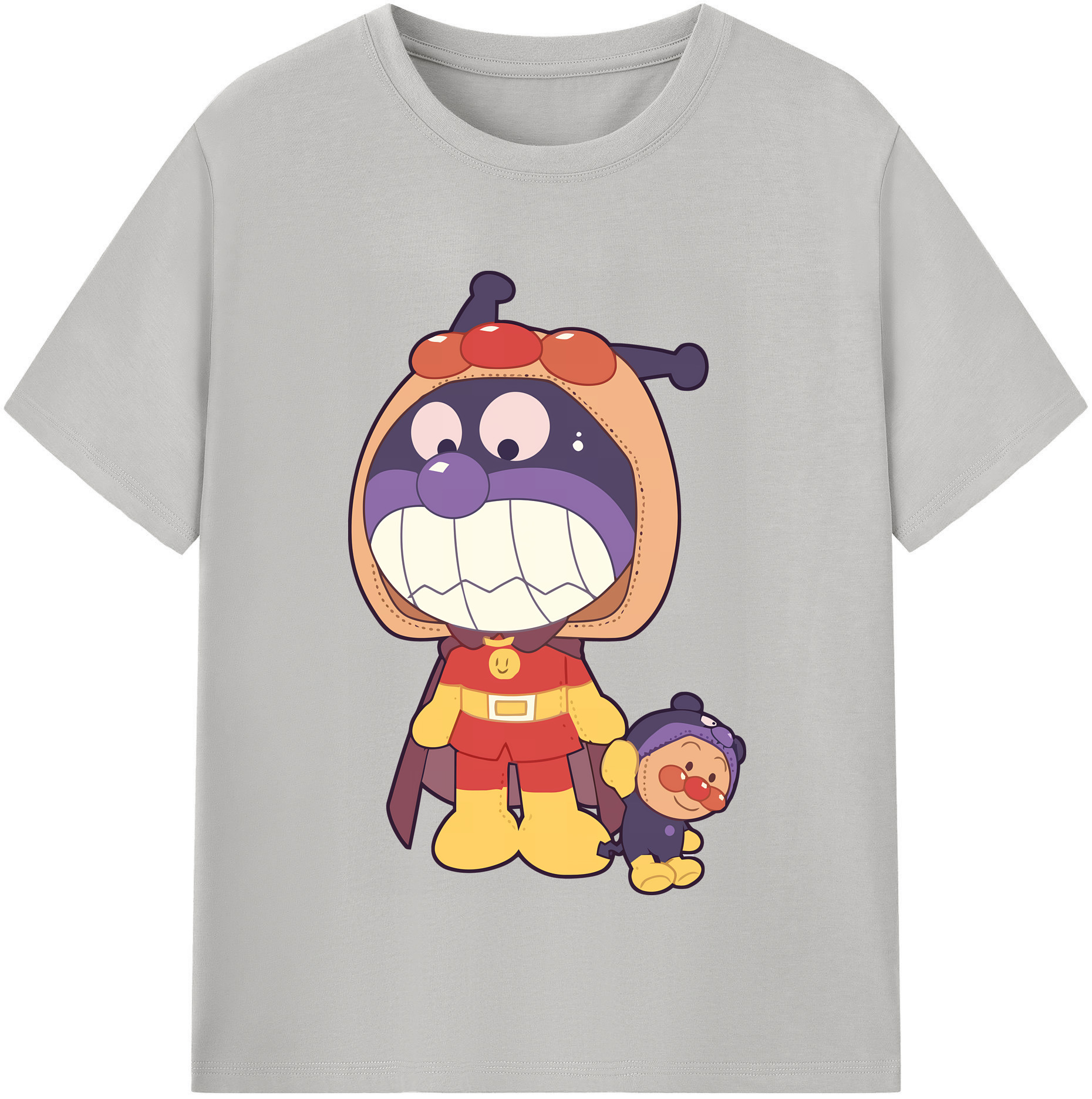 （画像用） アンパンマン Anpanman 綿100％半袖Tシャツ（フロントプリント）