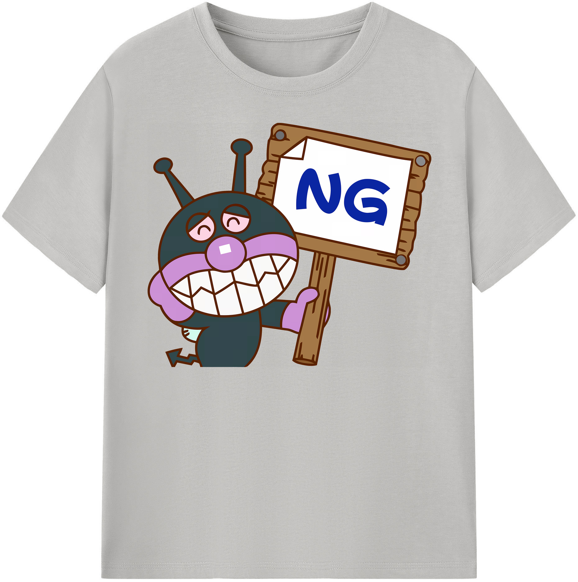 （画像用） アンパンマン Anpanman 綿100％半袖Tシャツ（フロントプリント）