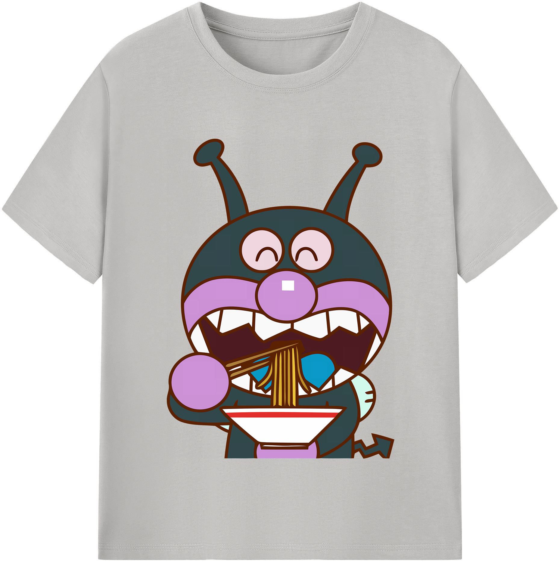 （画像用） アンパンマン Anpanman 綿100％半袖Tシャツ（フロントプリント）