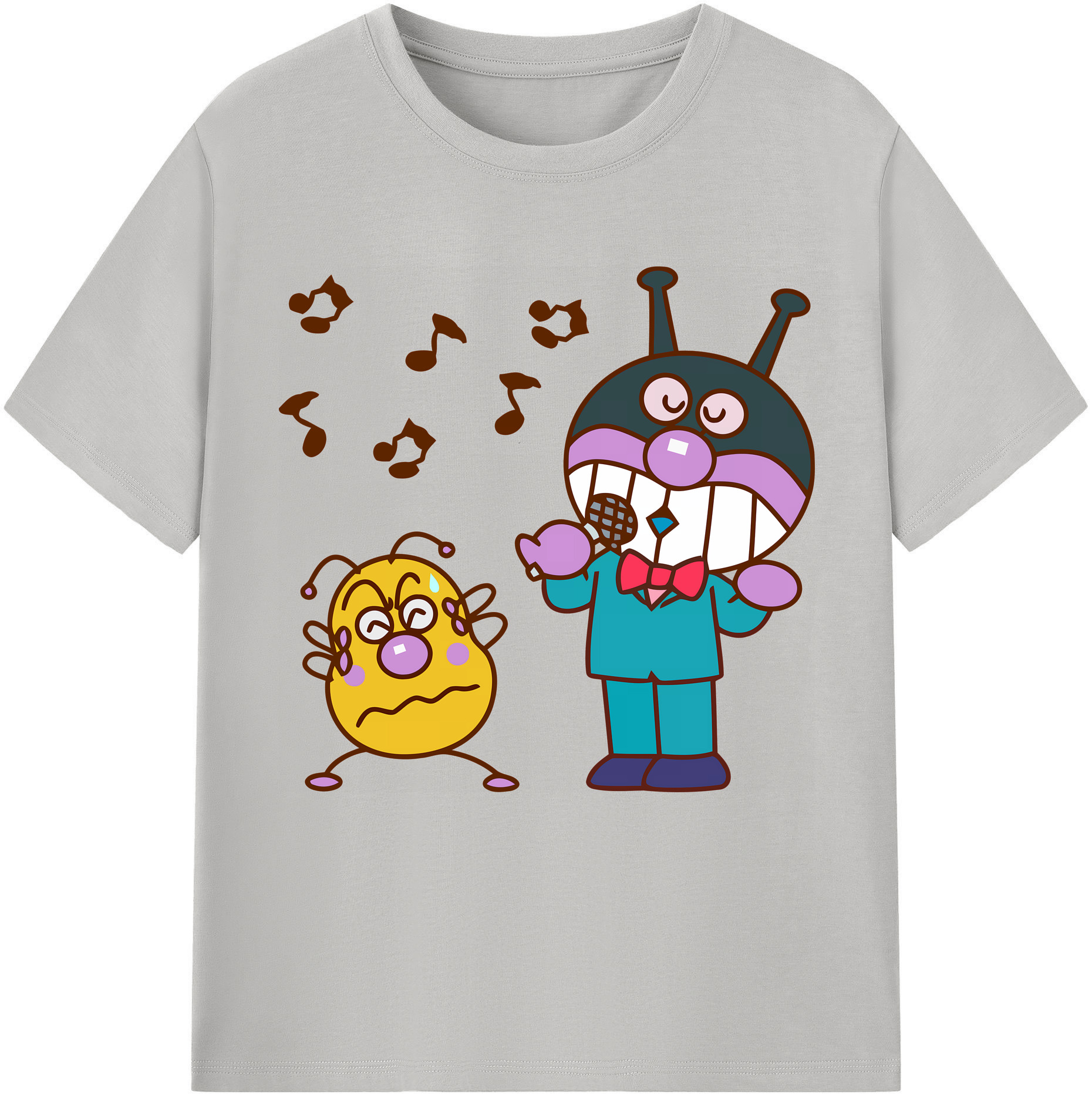 （画像用） アンパンマン Anpanman 綿100％半袖Tシャツ（フロントプリント）