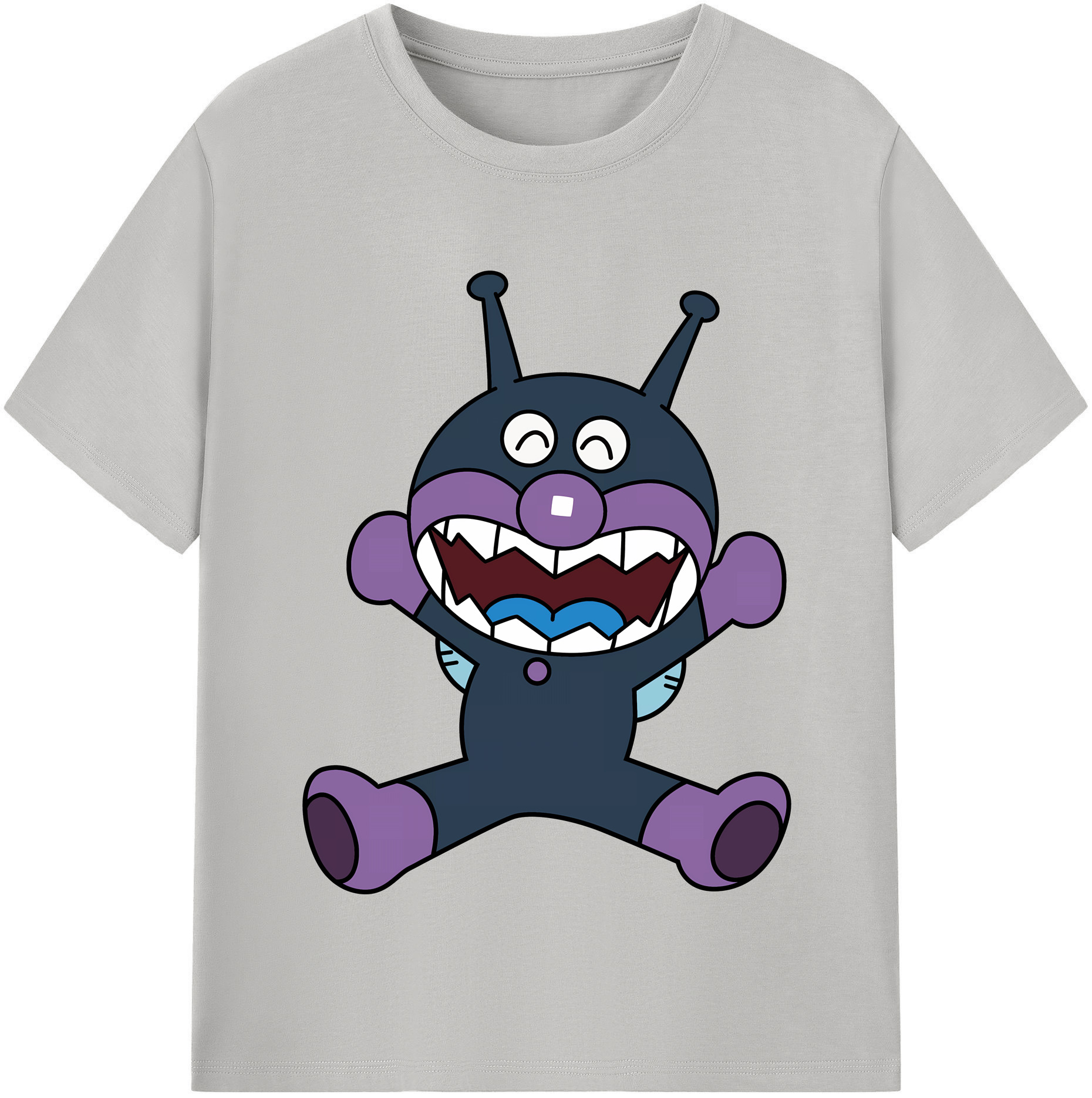 （画像用） アンパンマン Anpanman 綿100％半袖Tシャツ（フロントプリント）